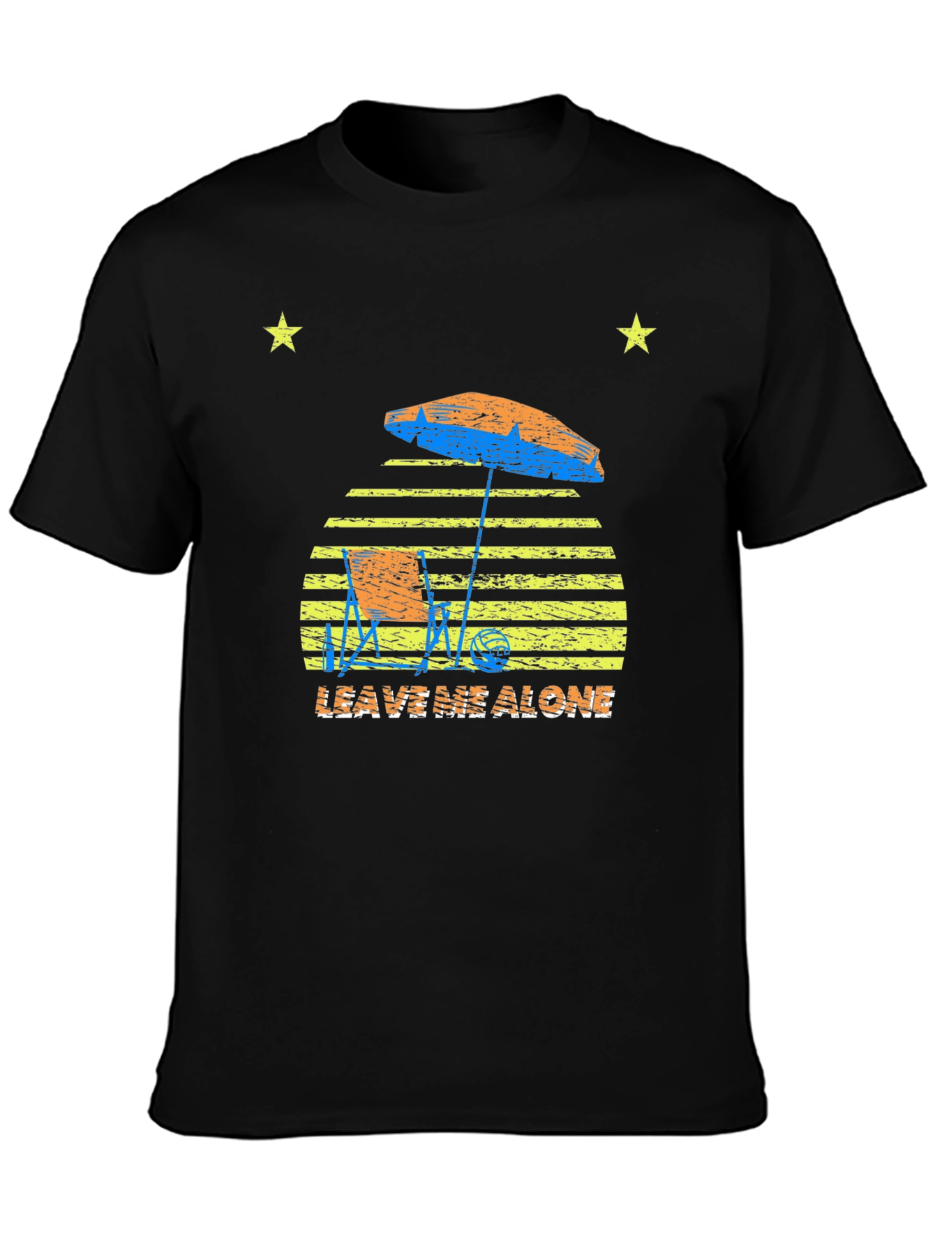 Retro Beach Leave Me Alone Graphic T-Shirt