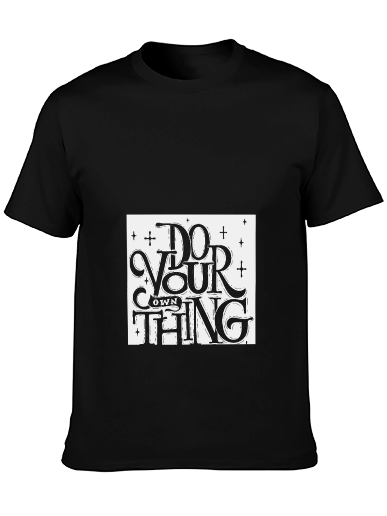 Do Your Own Thing Graphic Tee - Black