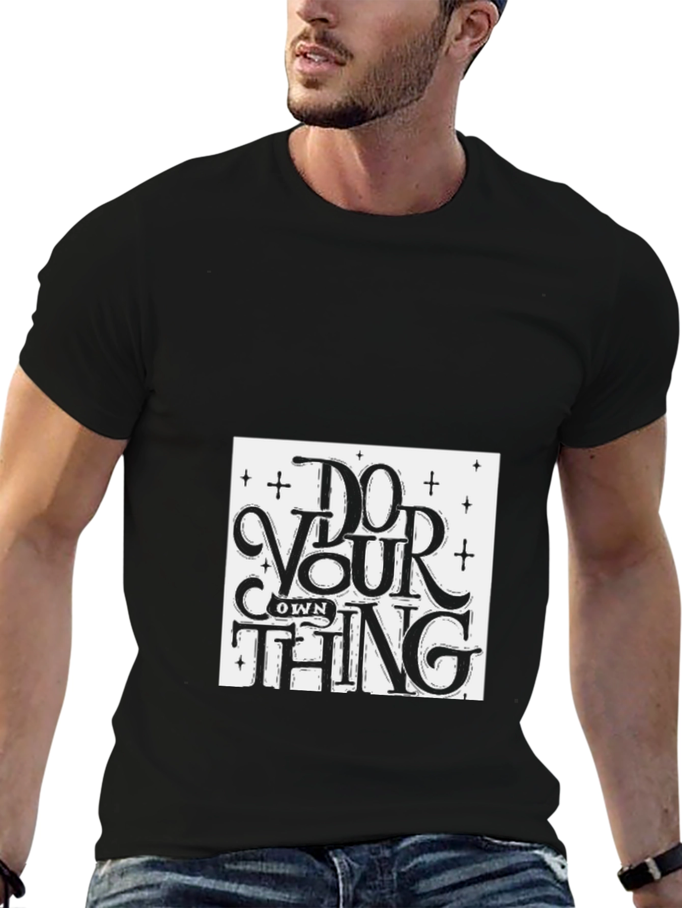 Do Your Own Thing Graphic Tee - Black