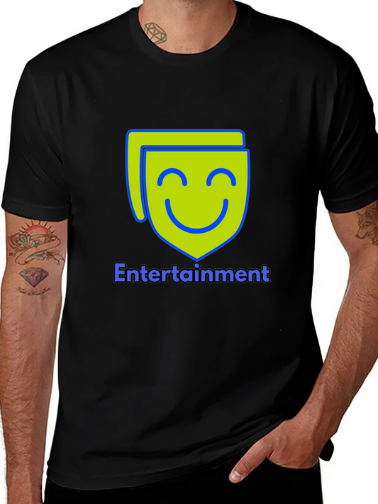 Entertainment T-Shirt - Black Cotton Blend