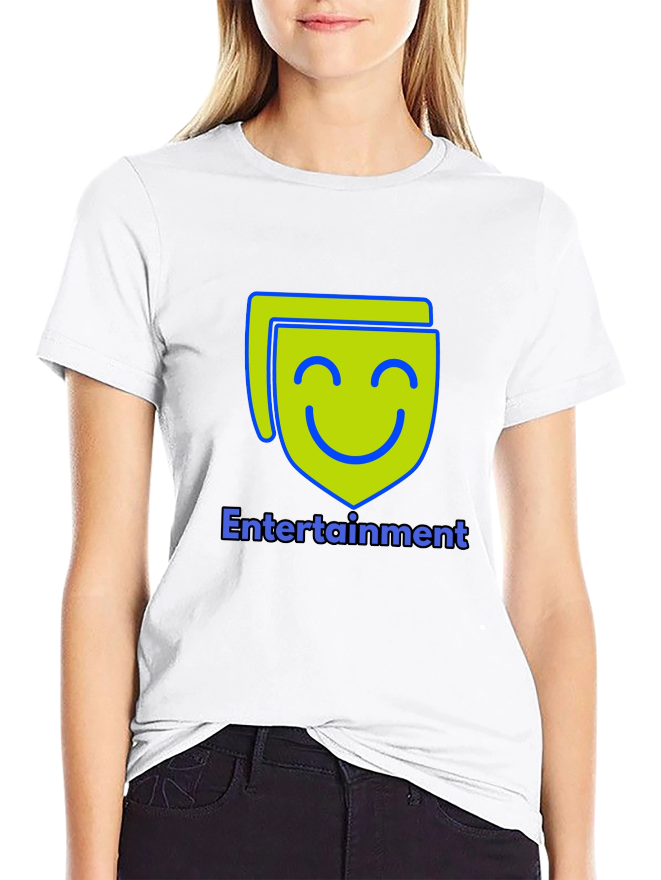 Entertainment T-Shirt - Black Cotton Blend