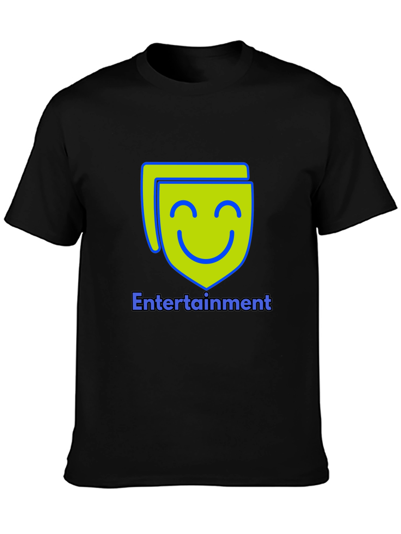 Entertainment T-Shirt - Black Cotton Blend
