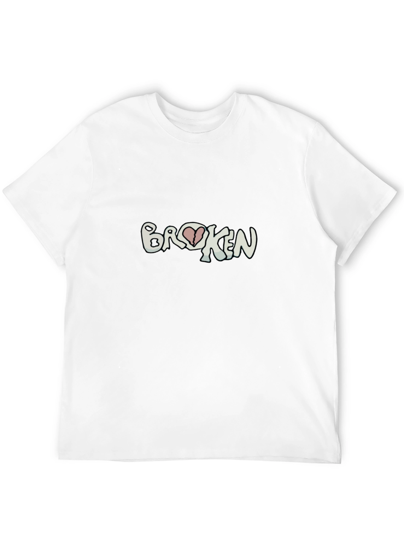 Broken Heart Graphic Tee - Casual Comfort