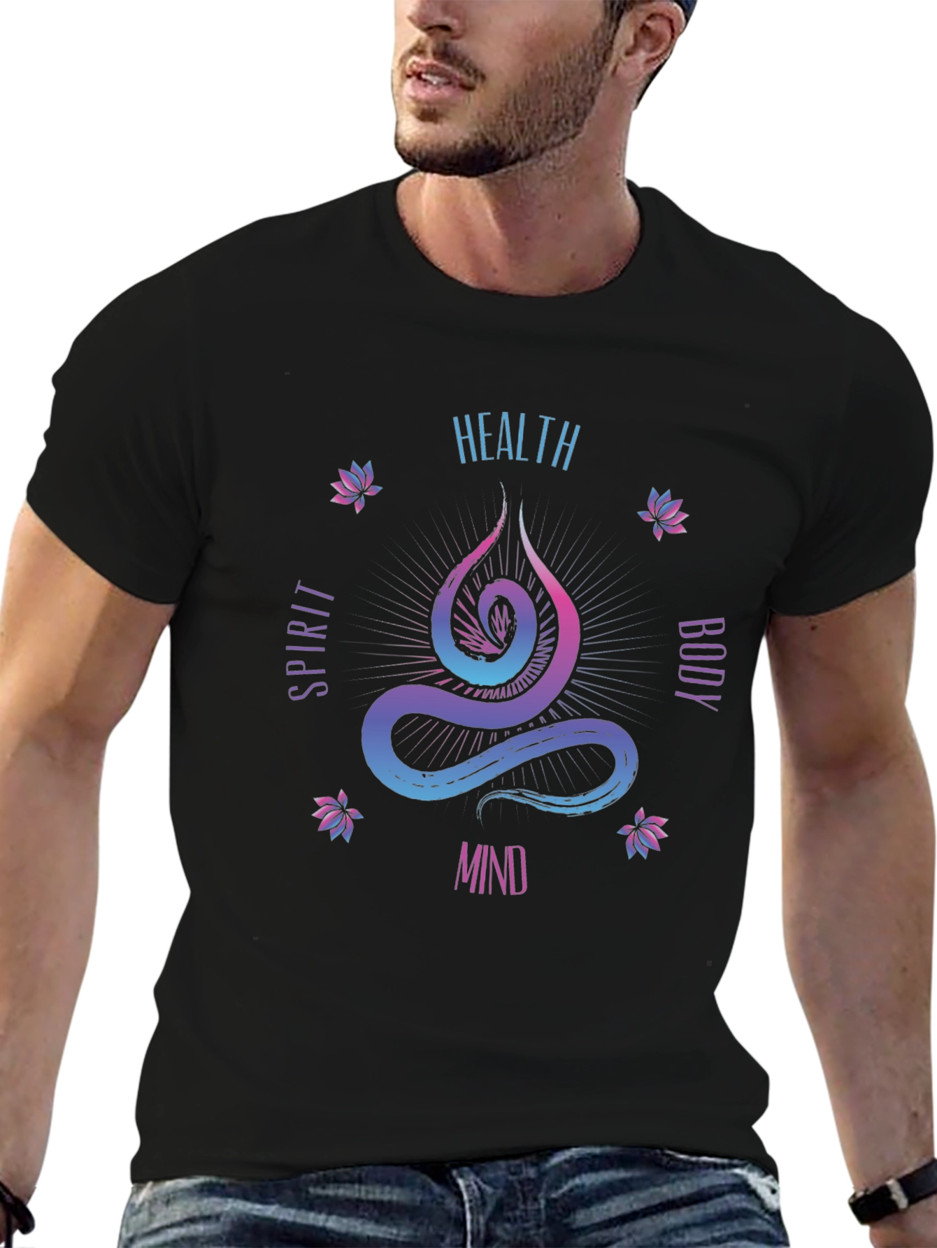 Health Spirit Body Mind Graphic Tee