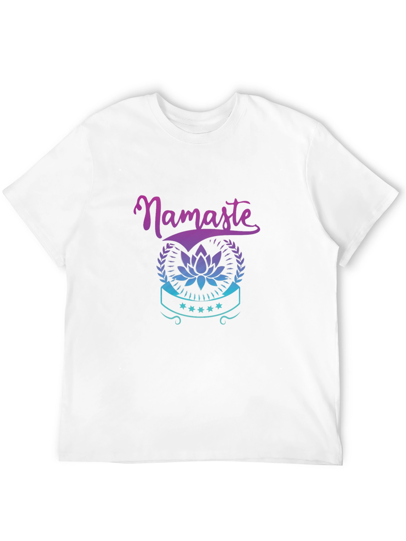 Namaste Lotus Graphic Tee - Black T-Shirt