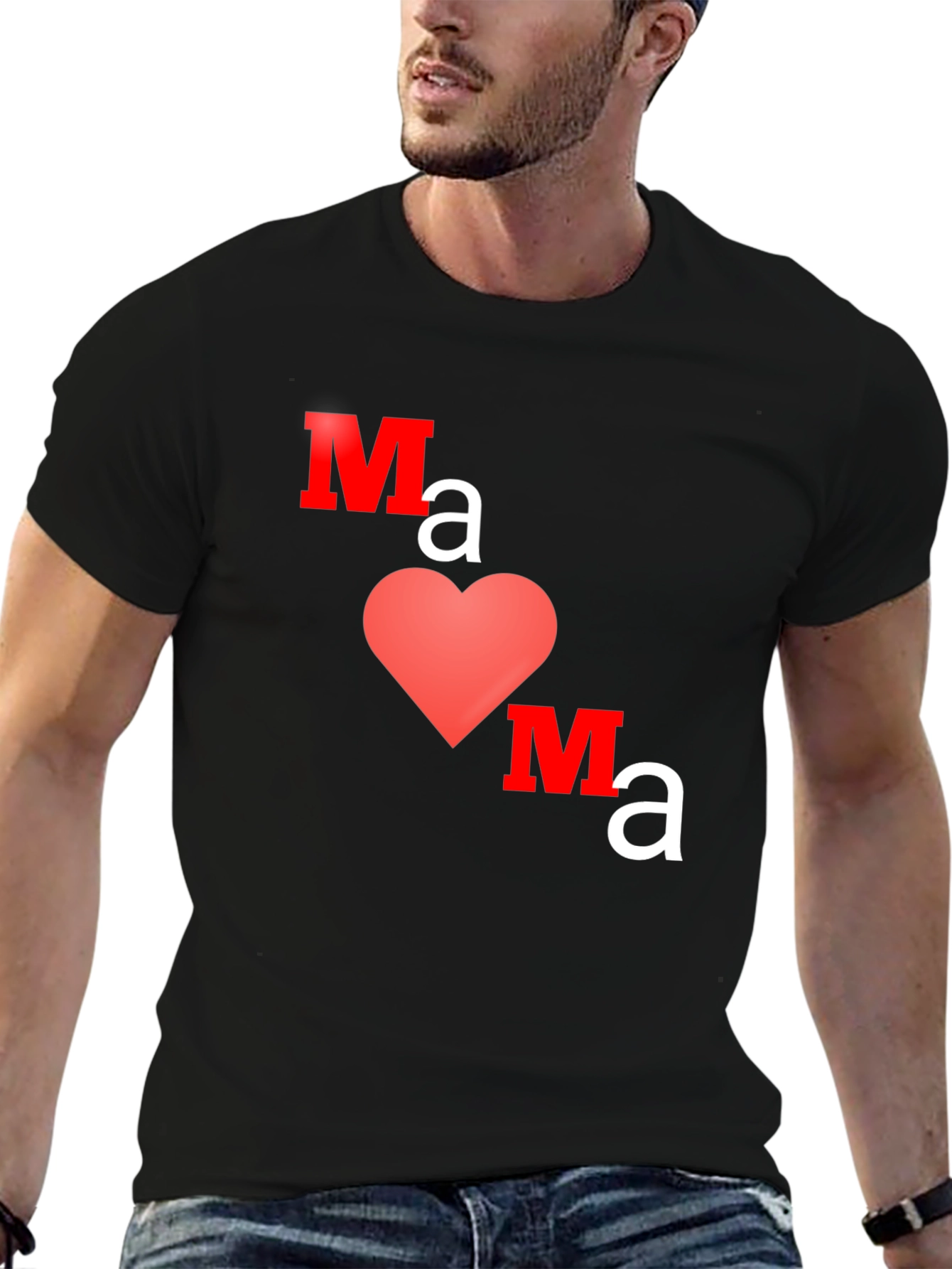 Mama Heart Graphic Tee - Trendy Mothers Day Gift