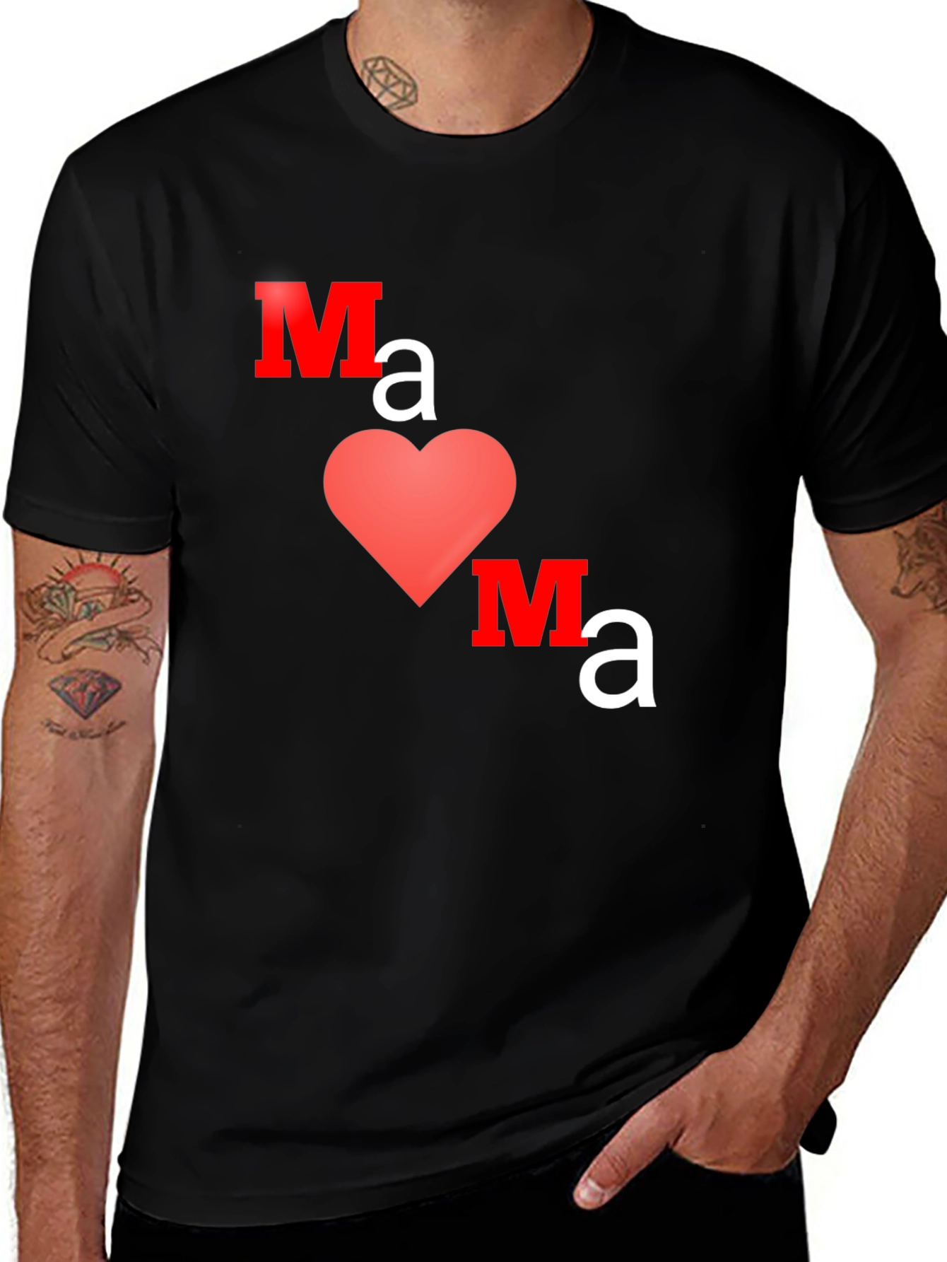 Mama Heart Graphic Tee - Trendy Mothers Day Gift