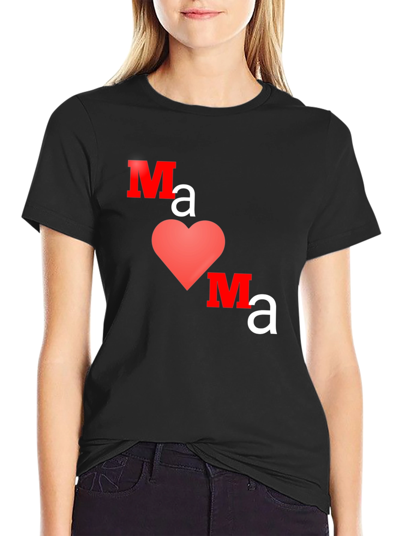 Mama Heart Graphic Tee - Trendy Mothers Day Gift