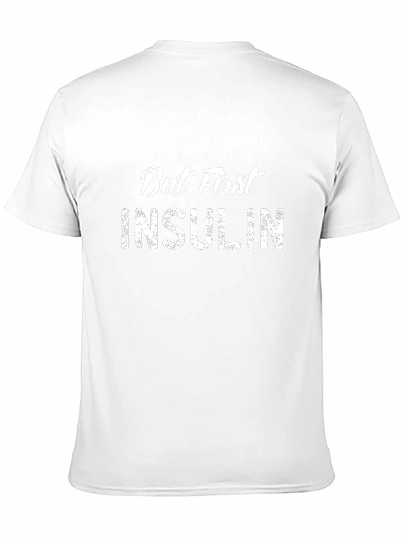 But First Insulin Black Graphic Tee