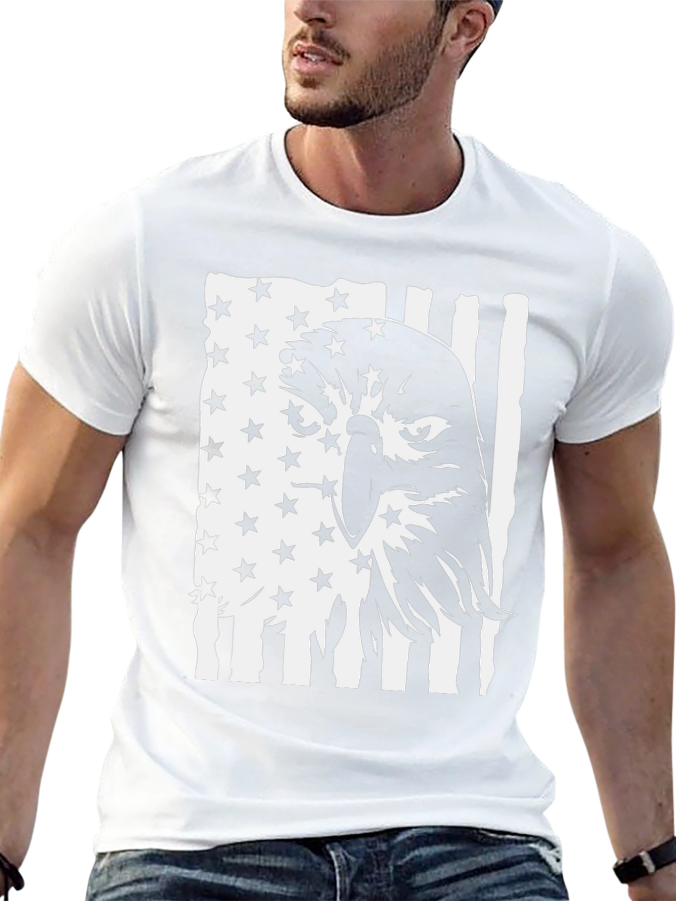 American Eagle Flag Graphic T-Shirt
