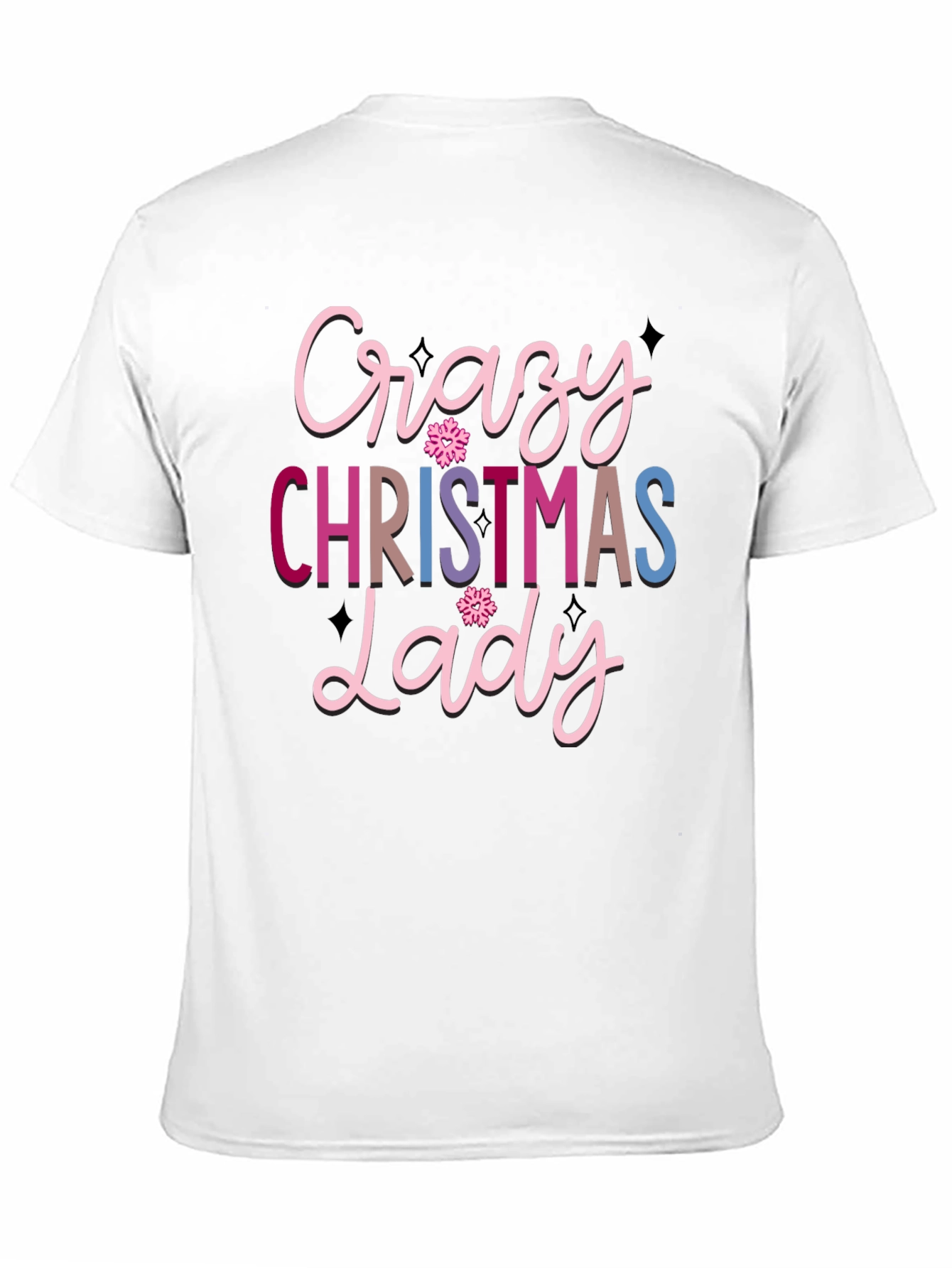Crazy Christmas Lady Graphic Tee