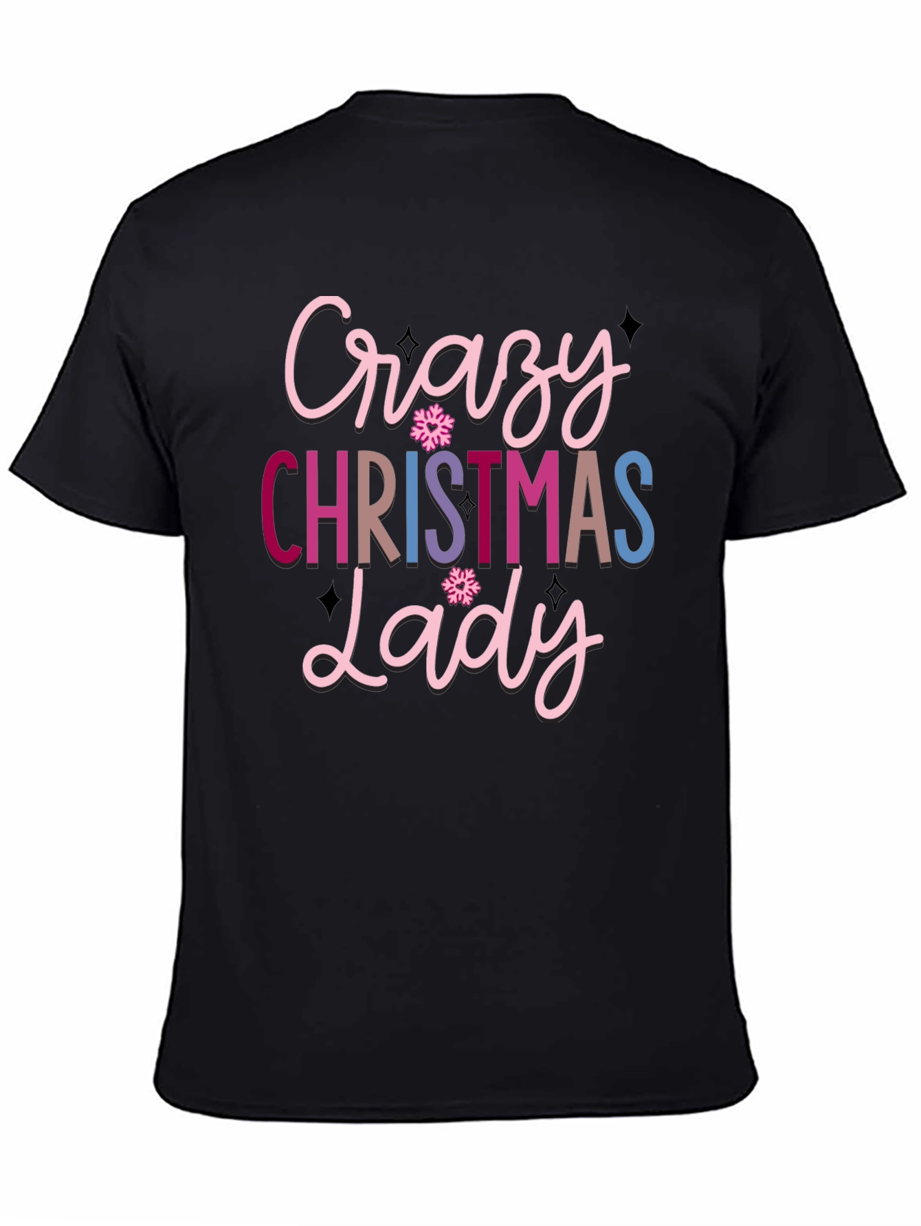 Crazy Christmas Lady Graphic Tee