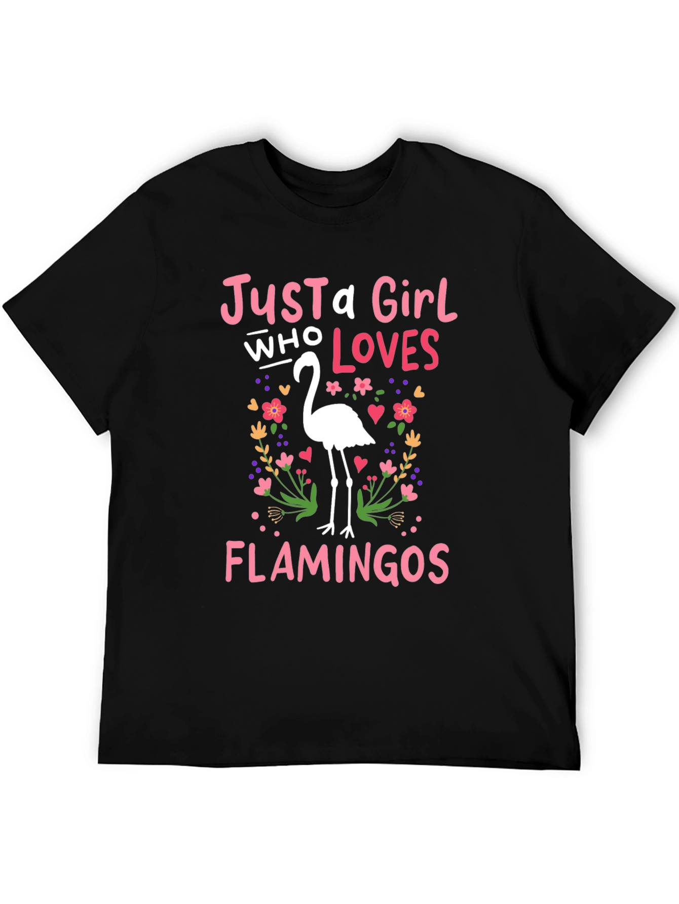 Just a Girl Who Loves Flamingos T-Shirt