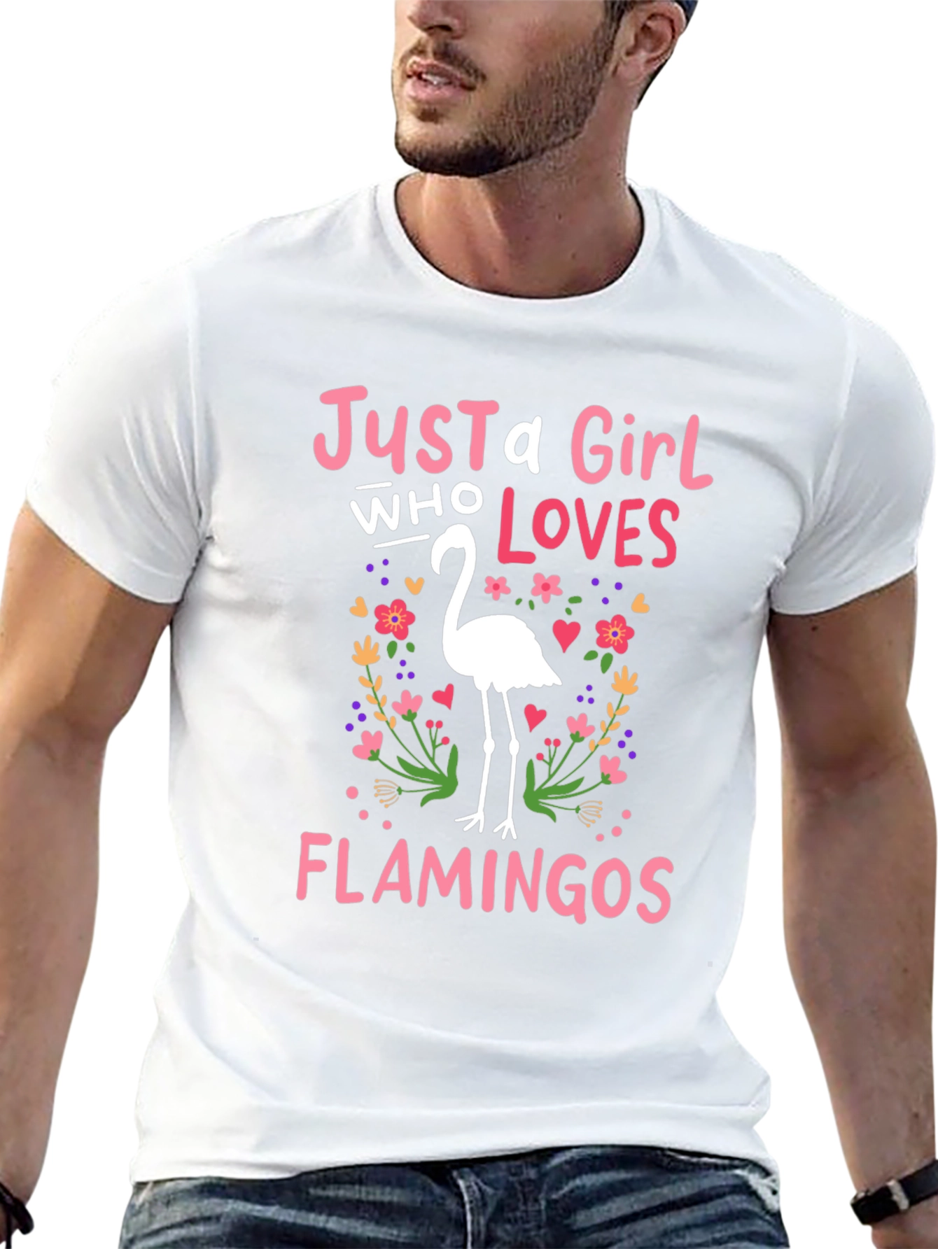 Just a Girl Who Loves Flamingos T-Shirt