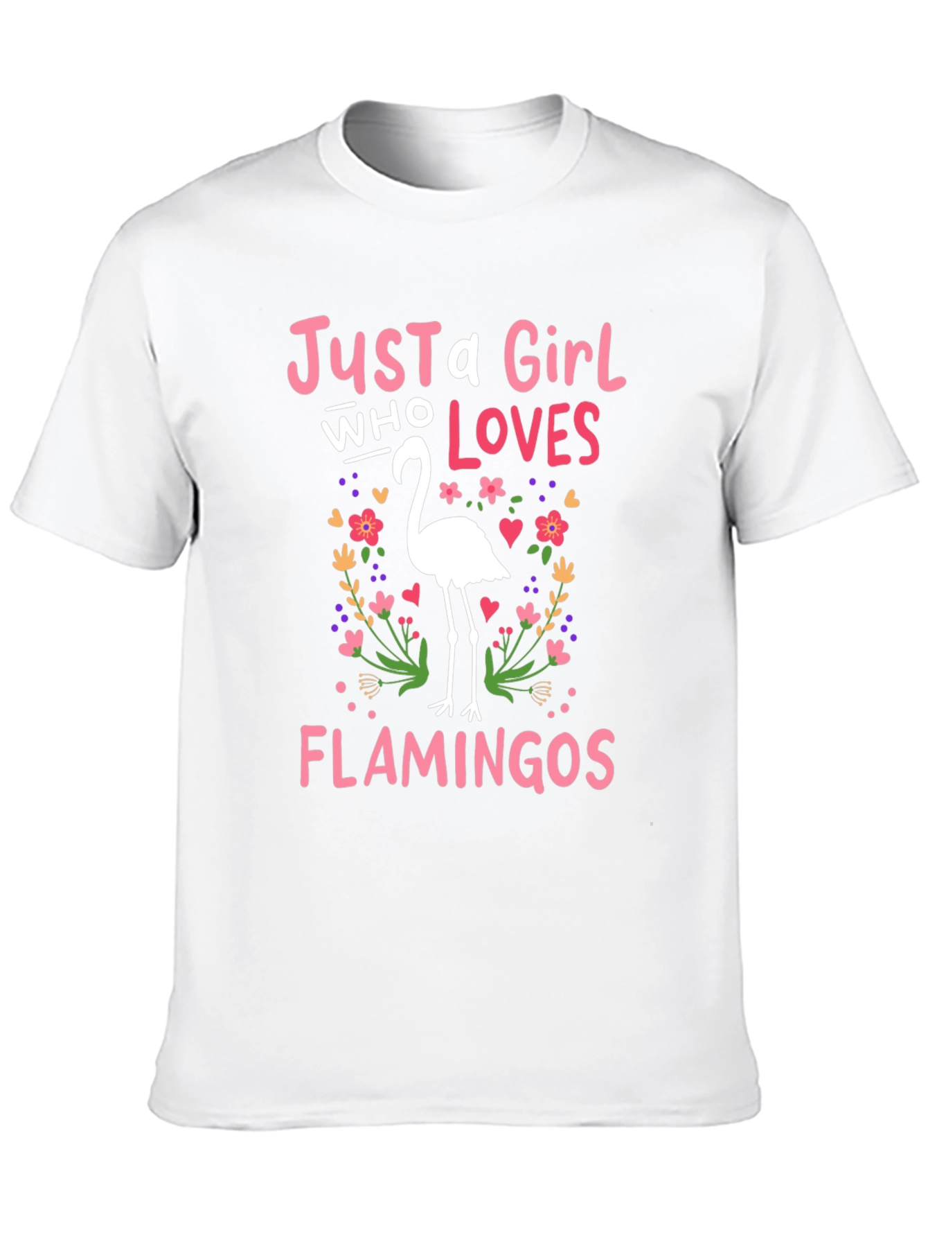 Just a Girl Who Loves Flamingos T-Shirt