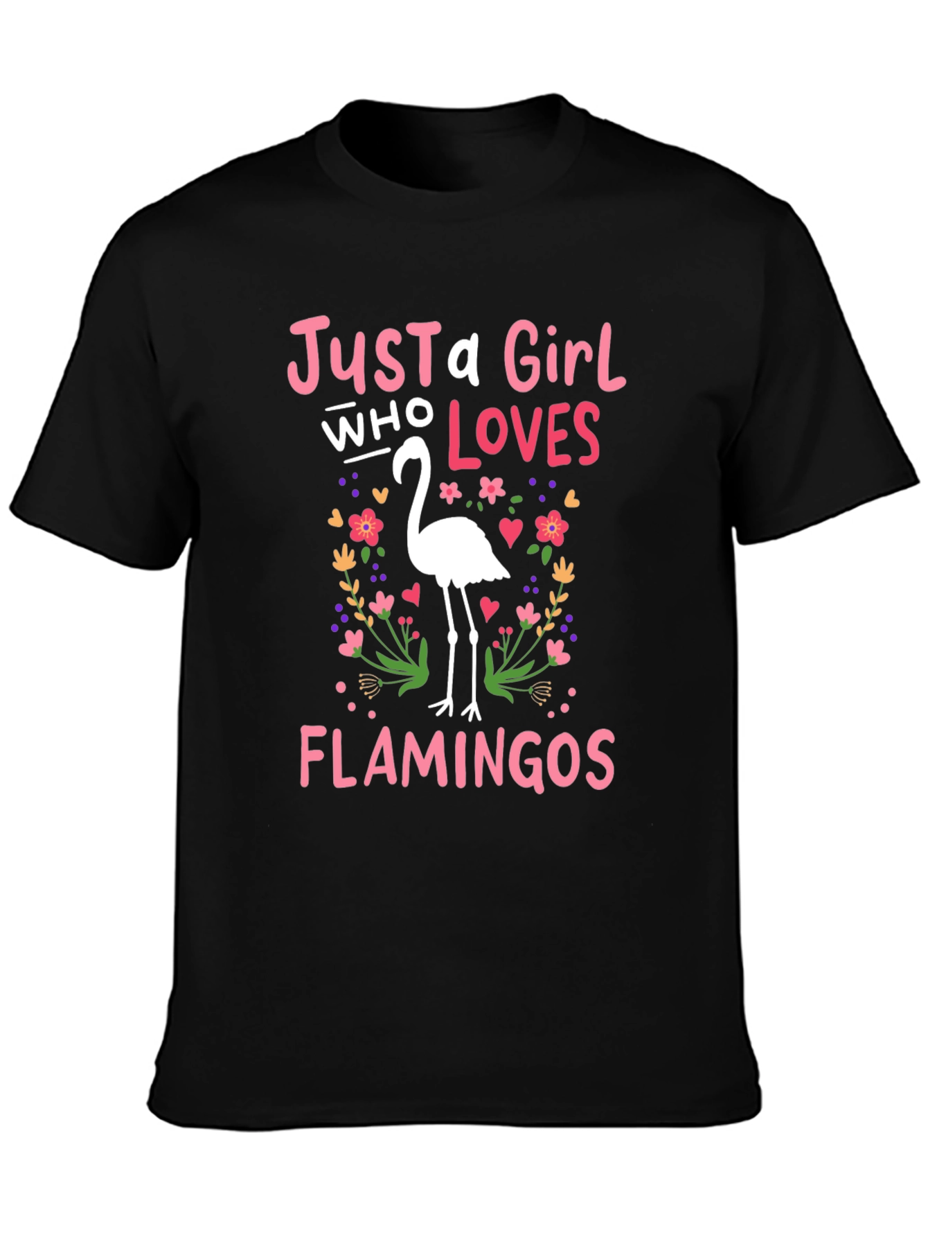 Just a Girl Who Loves Flamingos T-Shirt