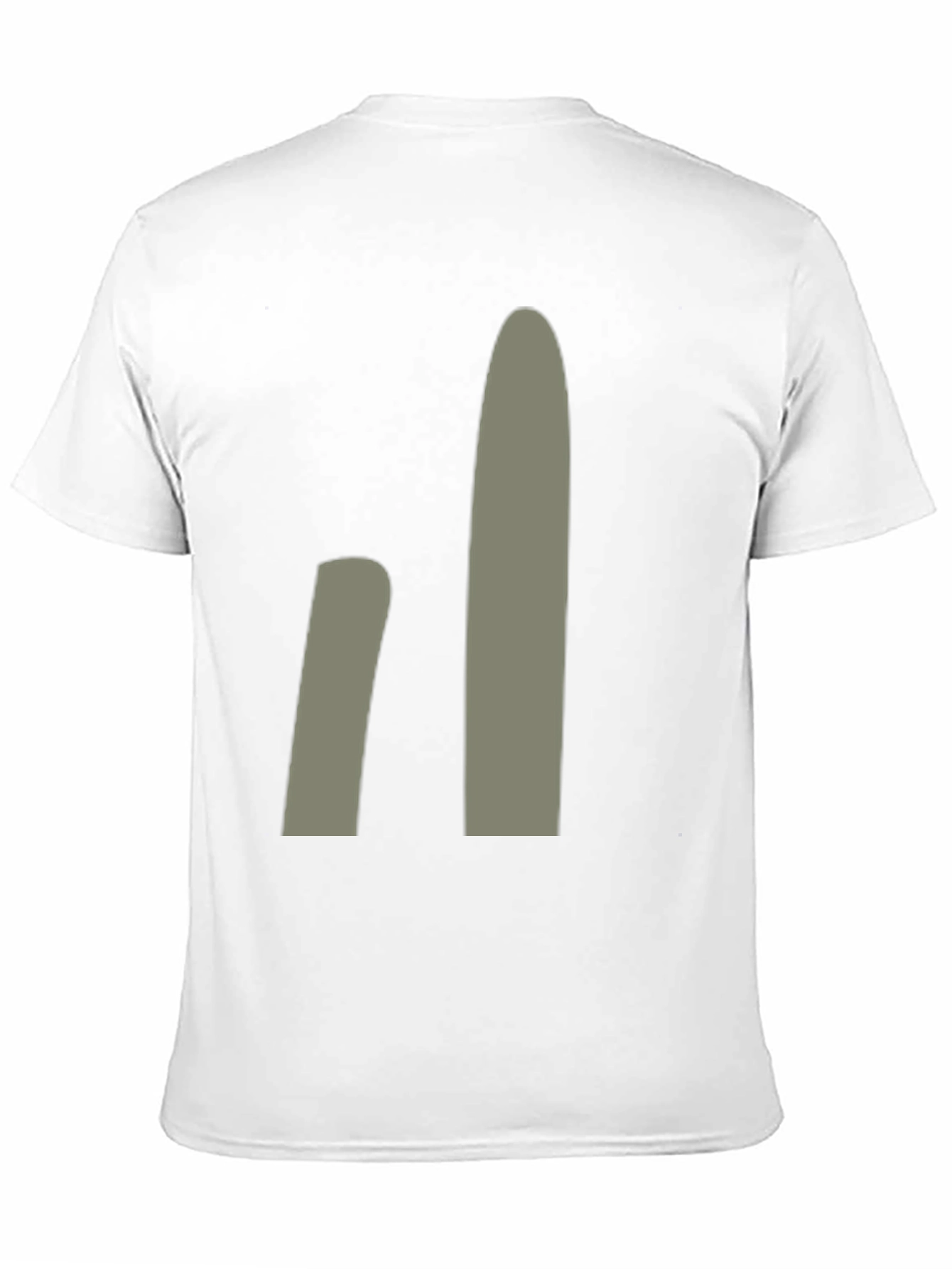 Minimalist Gray Abstract Design Black T-Shirt