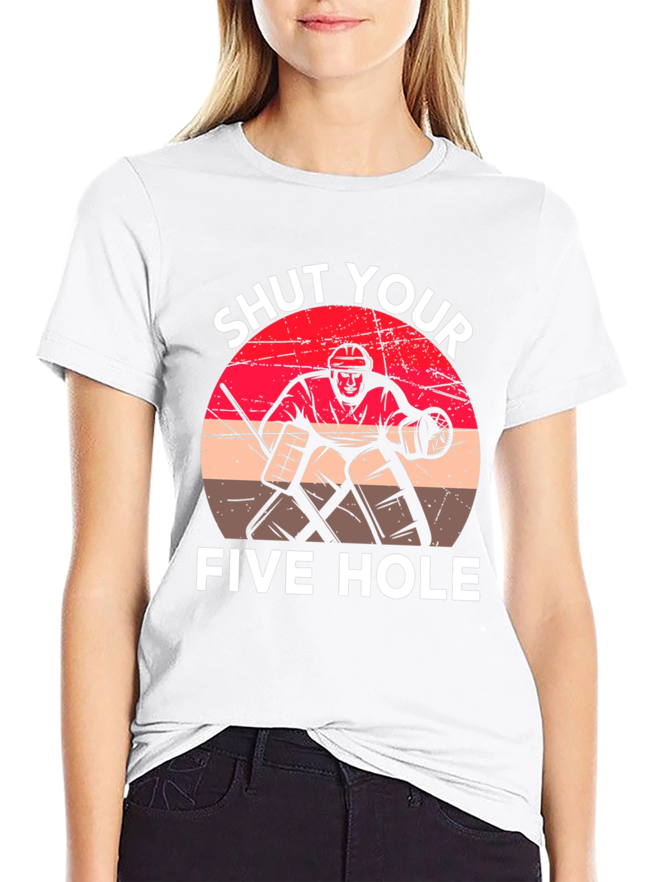Shut Your Five Hole Hockey T-Shirt