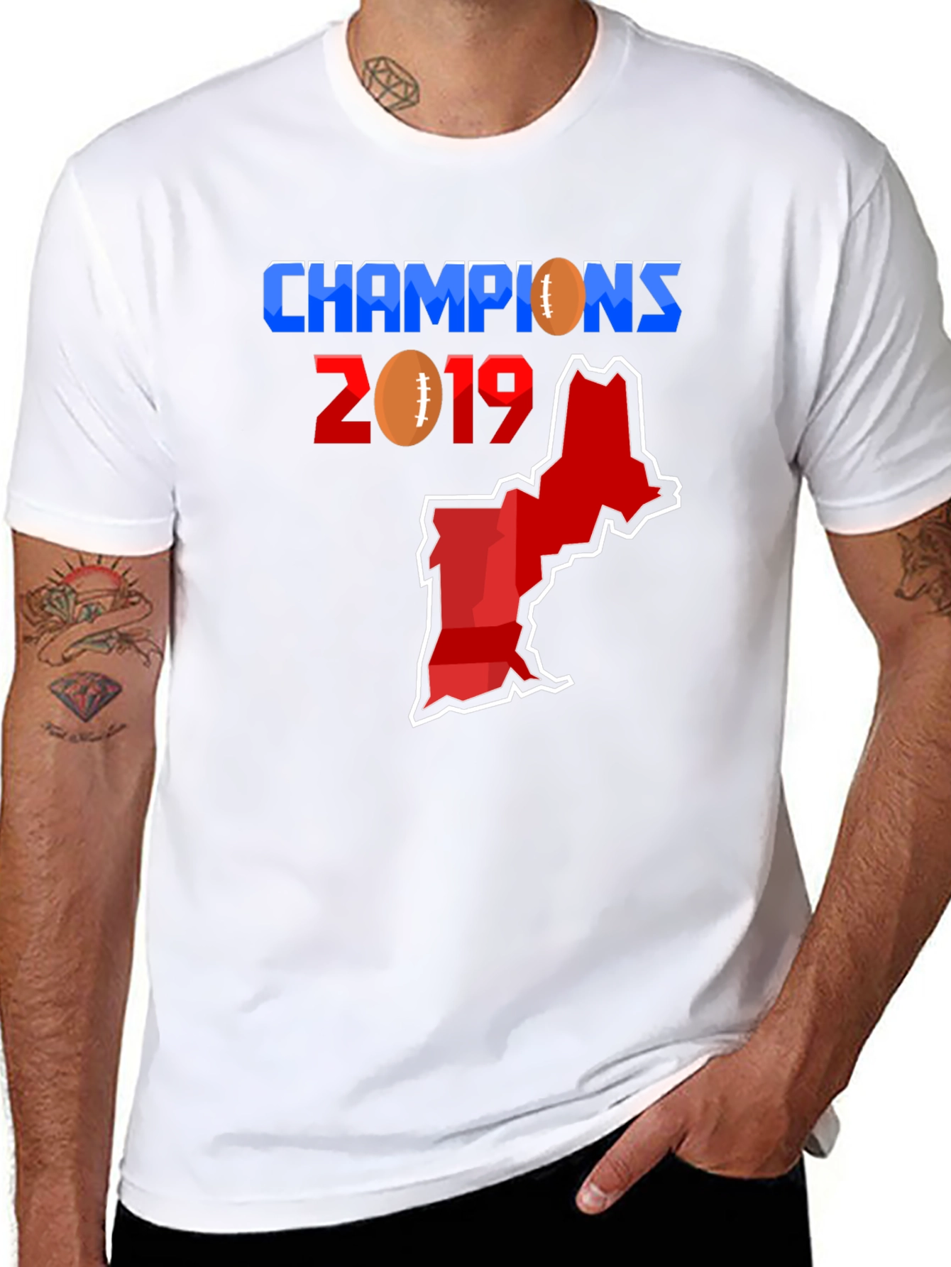 Champions 2019 Football T-Shirt