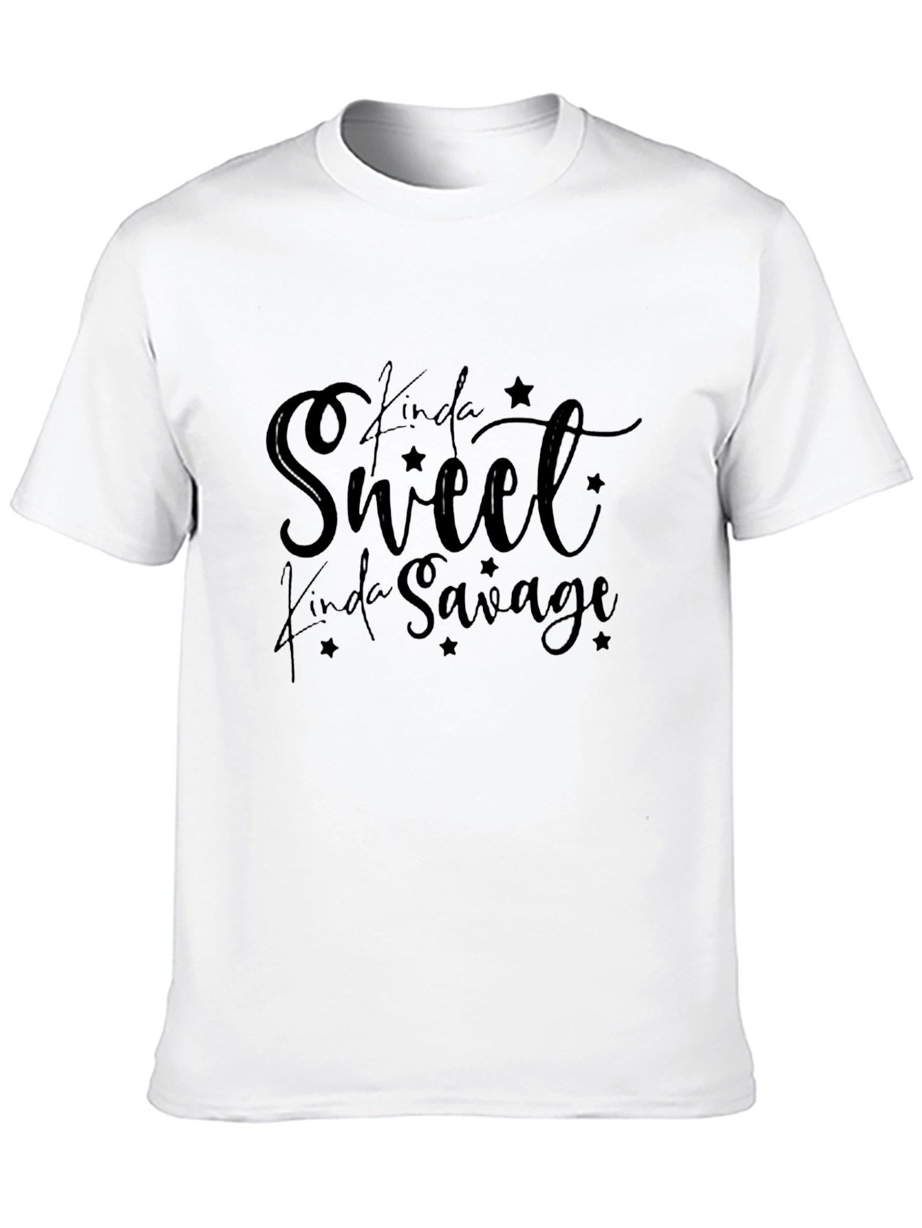 Kinda Sweet Kinda Savage Black Graphic Tee
