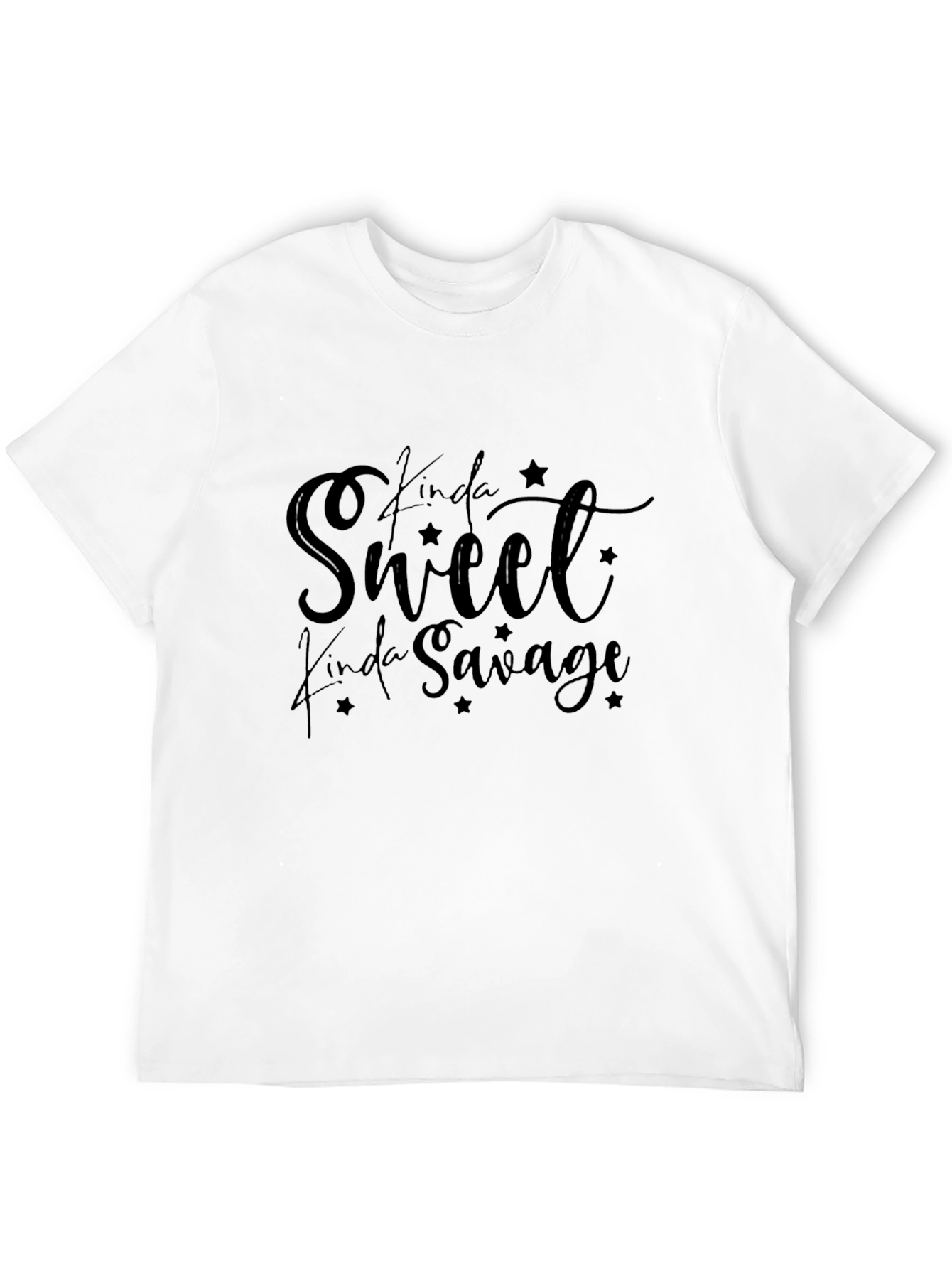 Kinda Sweet Kinda Savage Black Graphic Tee