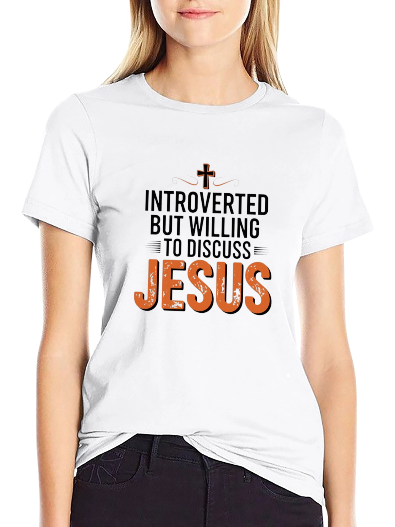 Introverted But Willing to Discuss Jesus T-Shirt