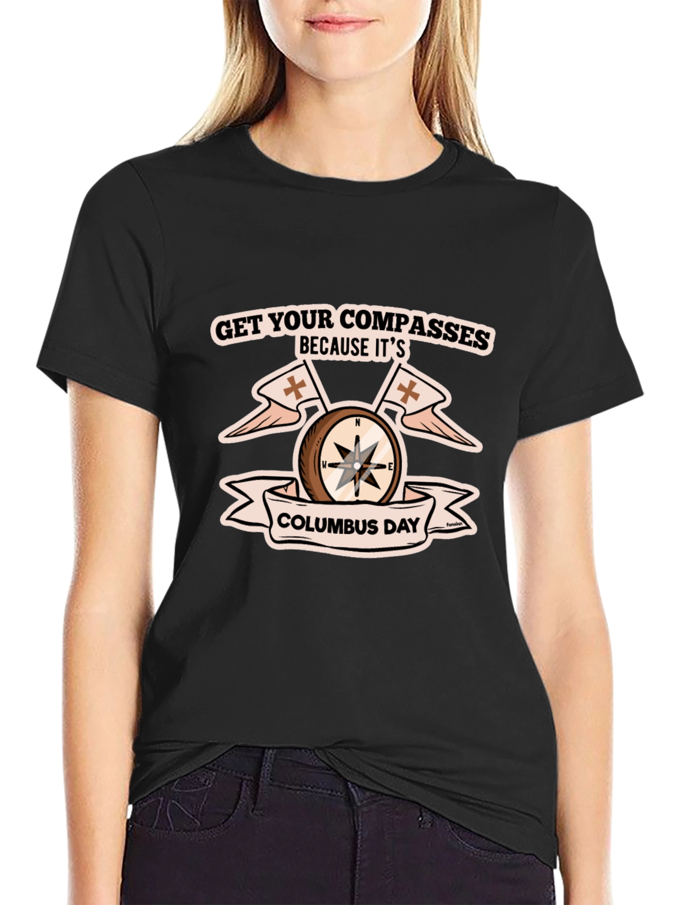 Columbus Day Compass T-Shirt