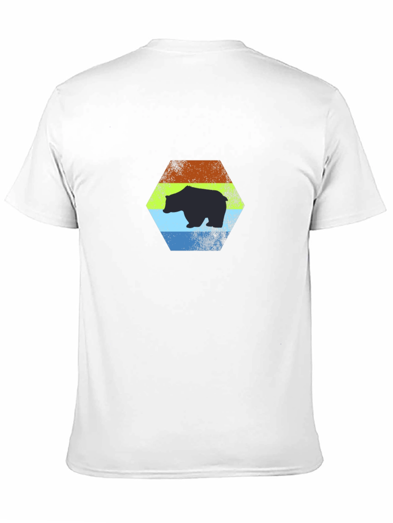 Retro Bear Graphic T-Shirt - Black