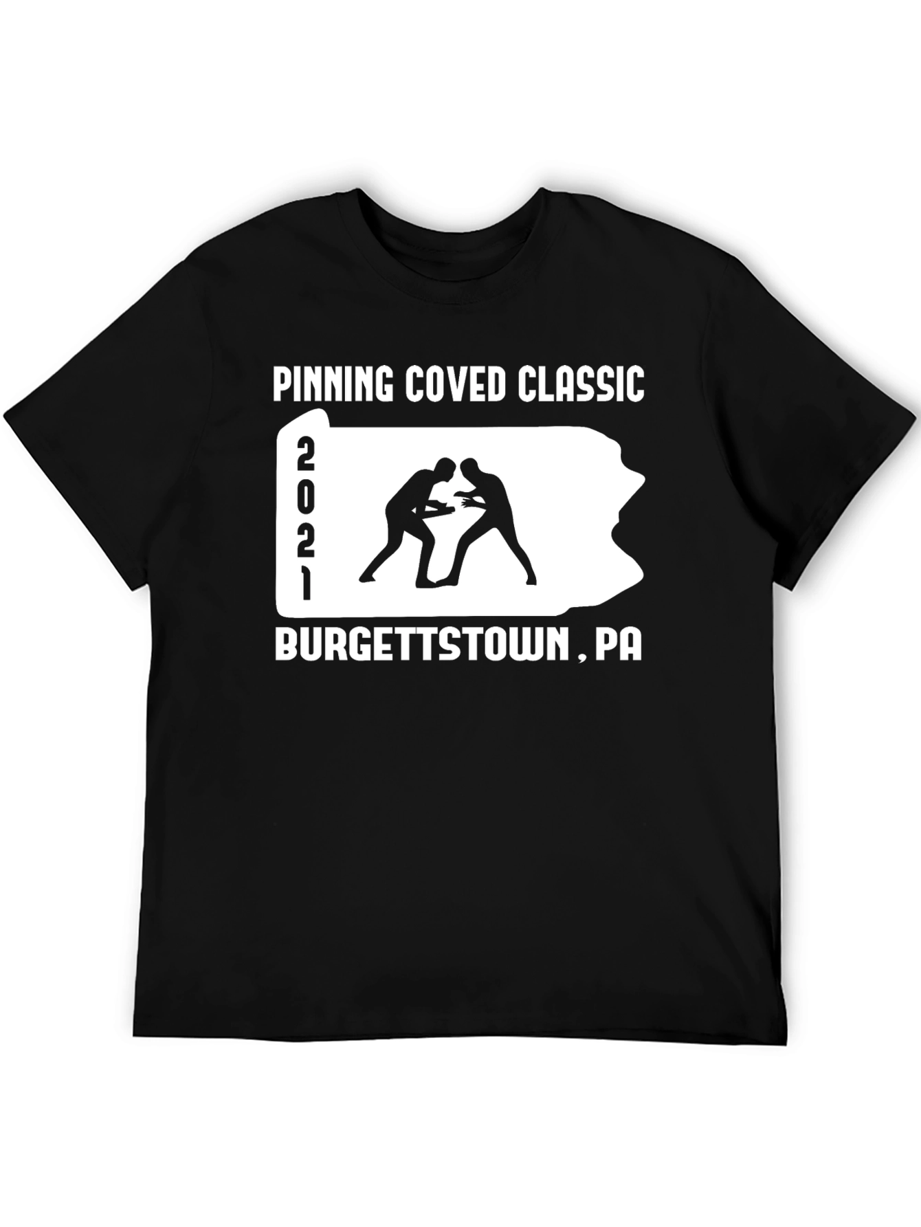 Pinning Coved Classic Wrestling T-Shirt