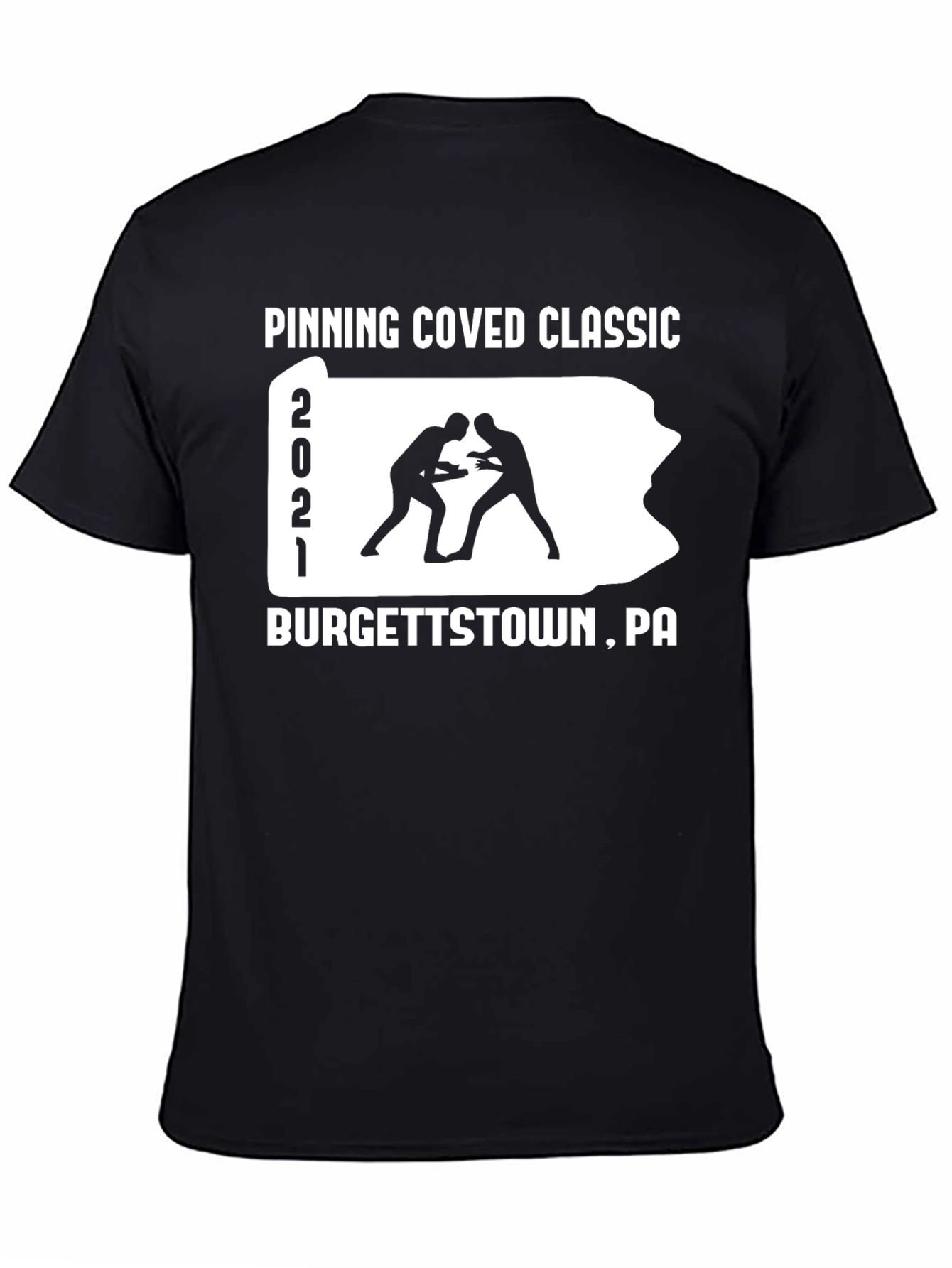 Pinning Coved Classic Wrestling T-Shirt