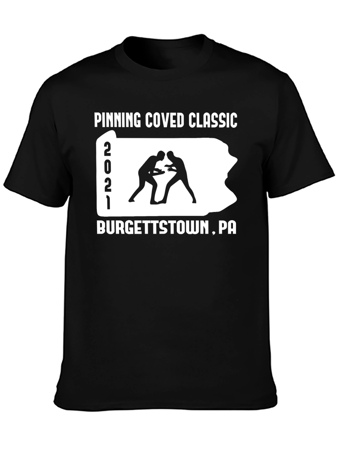 Pinning Coved Classic Wrestling T-Shirt