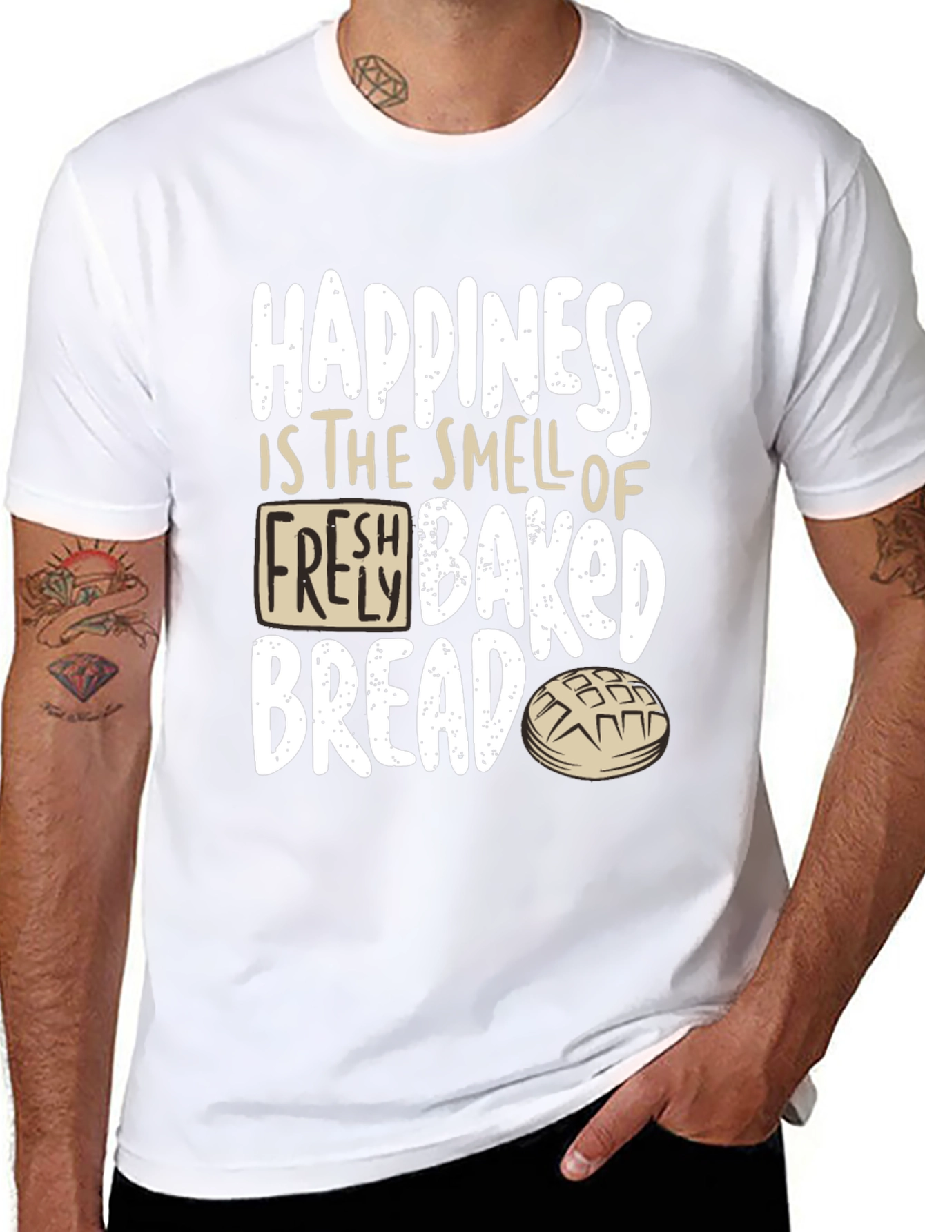Happiness is Fresh Baked Bread T-Shirt