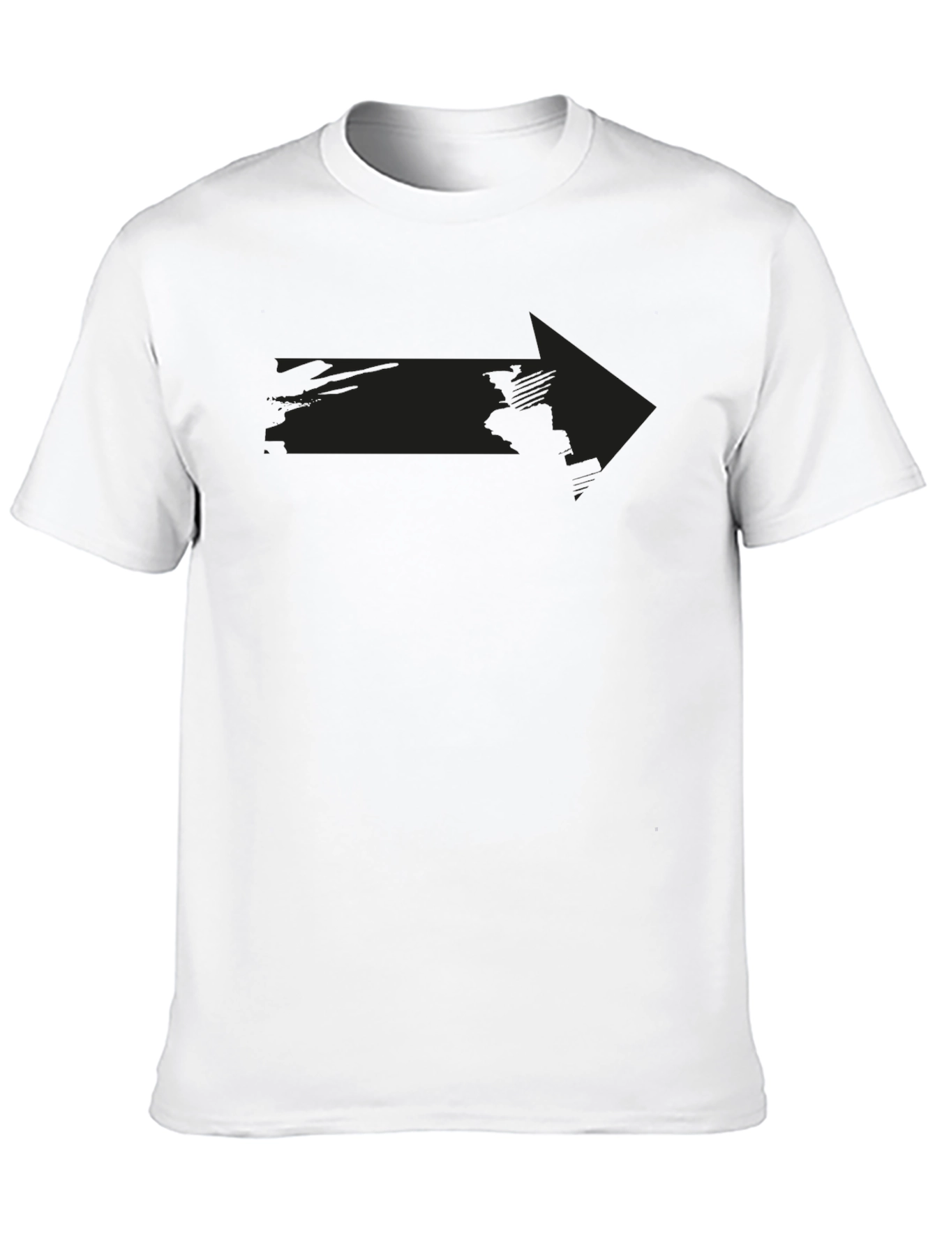 Mens Black Arrow Graphic Tee - Casual Style