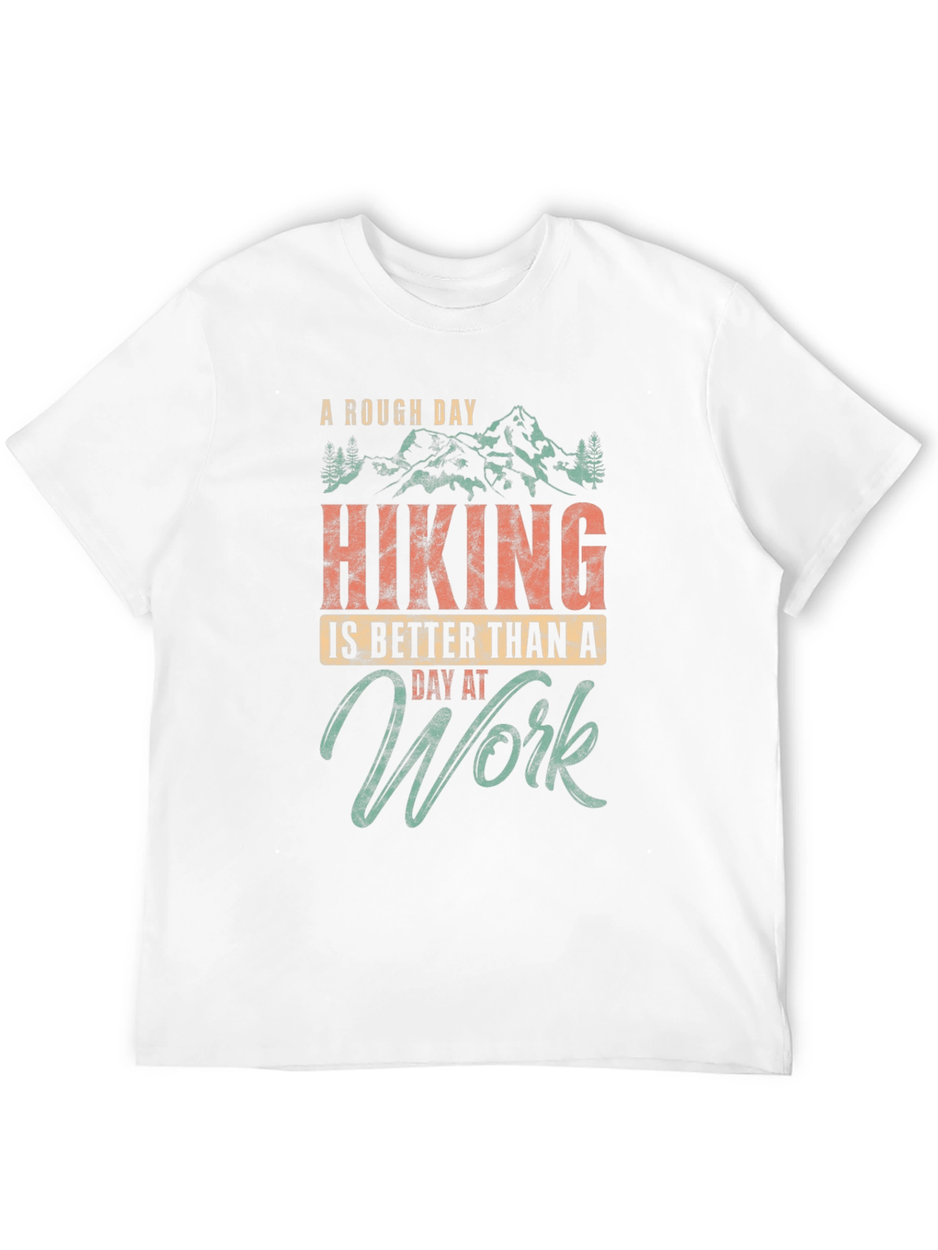 Hiking Better Than Work Graphic Tee