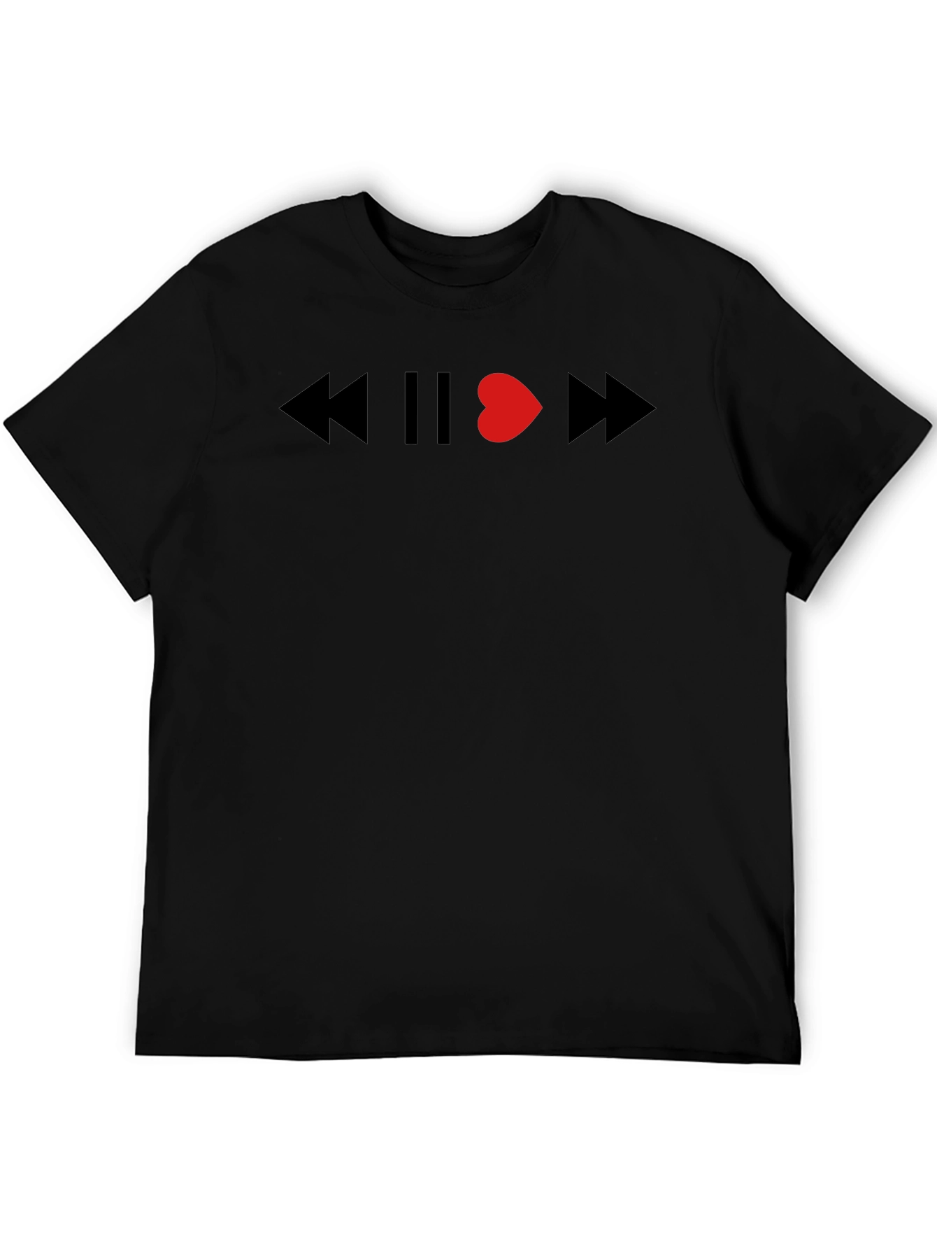Heartbeat Music Graphic Tee - Soft Cotton Blend