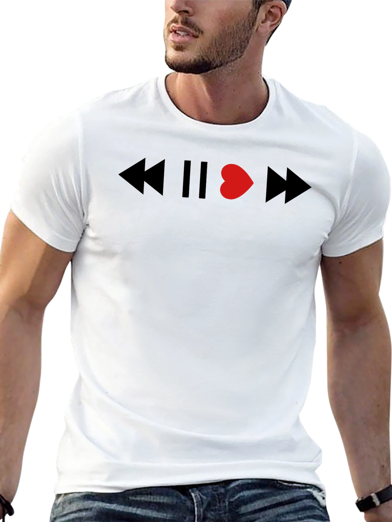 Heartbeat Music Graphic Tee - Soft Cotton Blend