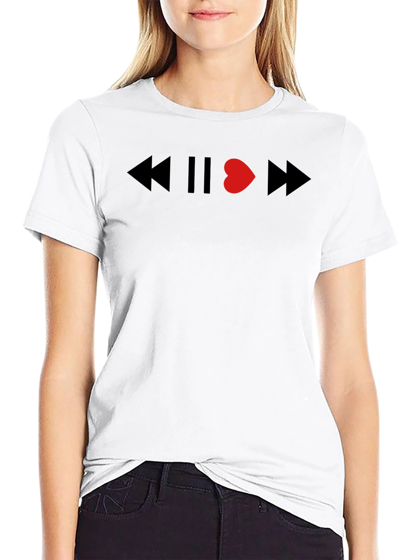 Heartbeat Music Graphic Tee - Soft Cotton Blend