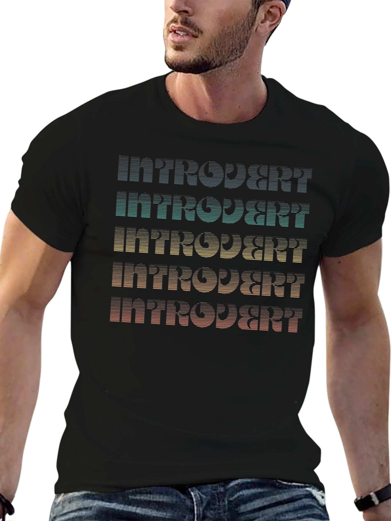 Introvert Retro Style T-Shirt