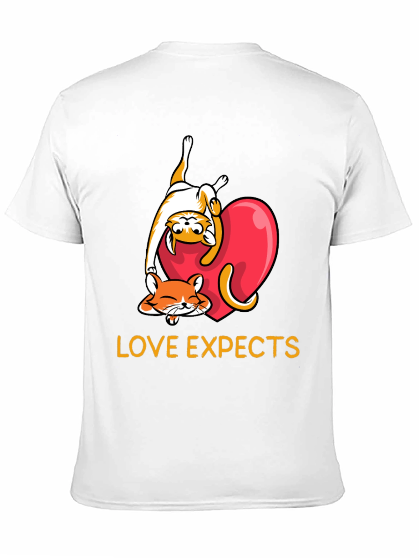 Love Expects Cat T-Shirt: Adorable Kitten Graphic Tee