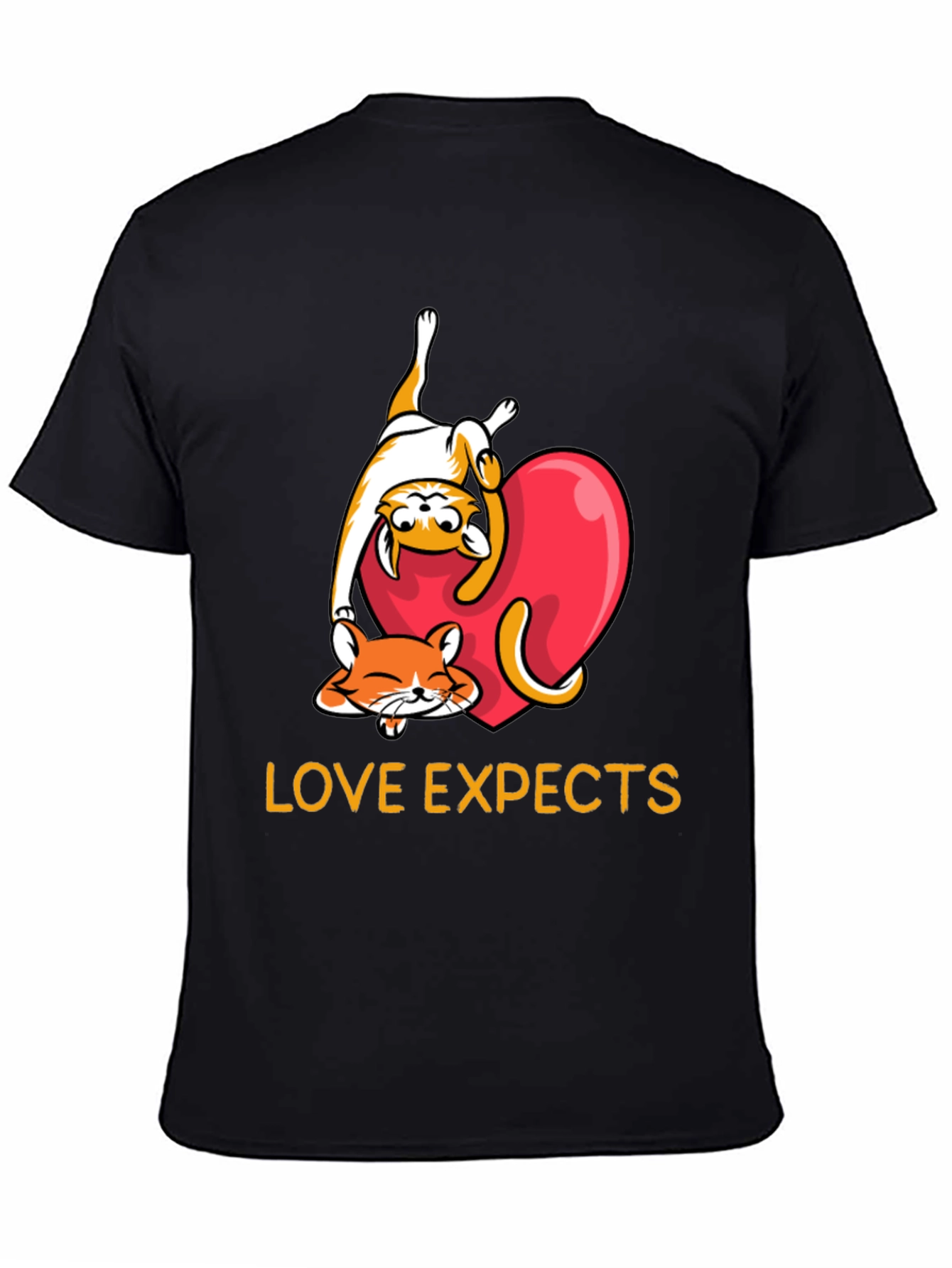 Love Expects Cat T-Shirt: Adorable Kitten Graphic Tee