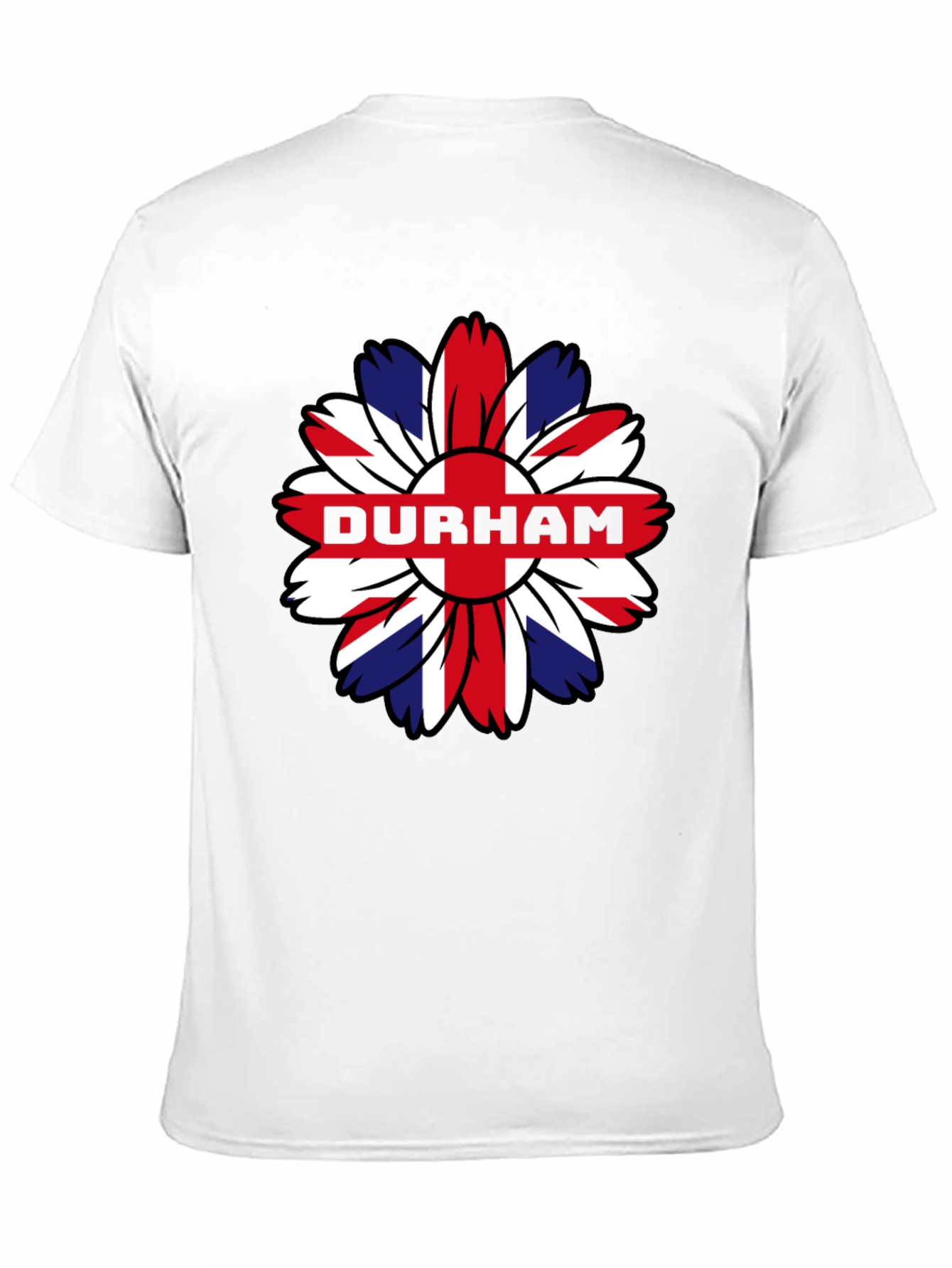 Durham UK Flag Flower T-Shirt