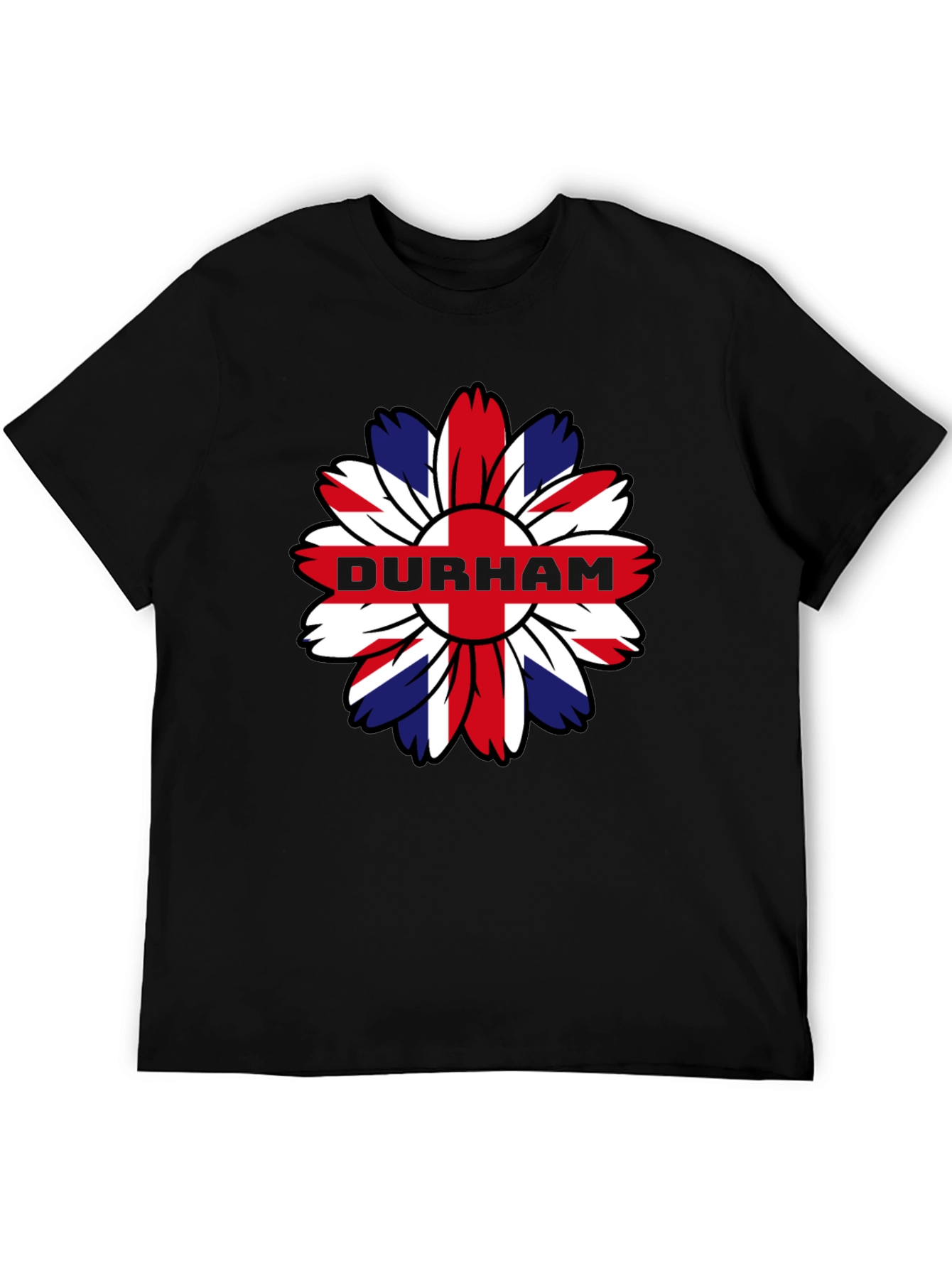 Durham UK Flag Flower T-Shirt