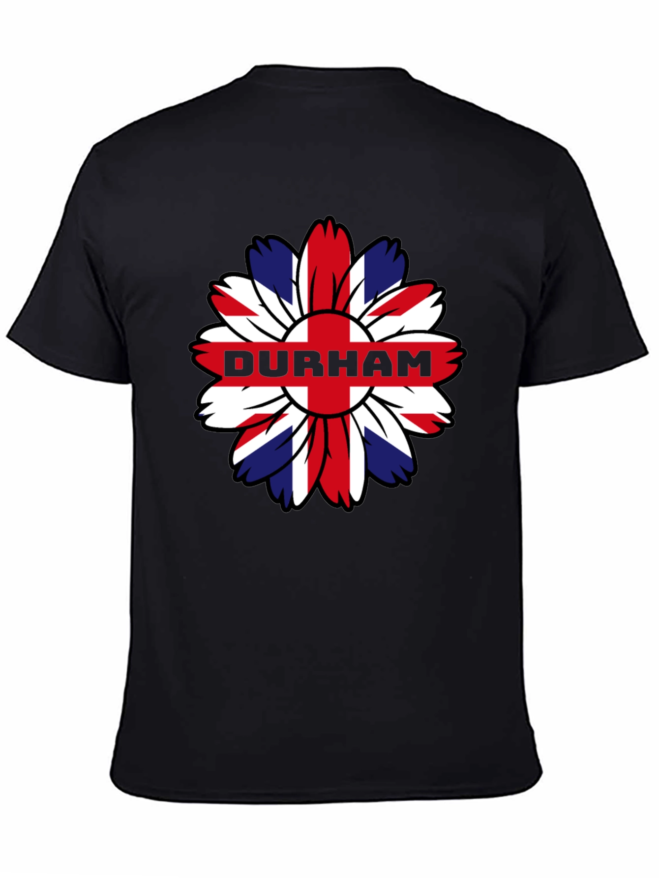 Durham UK Flag Flower T-Shirt