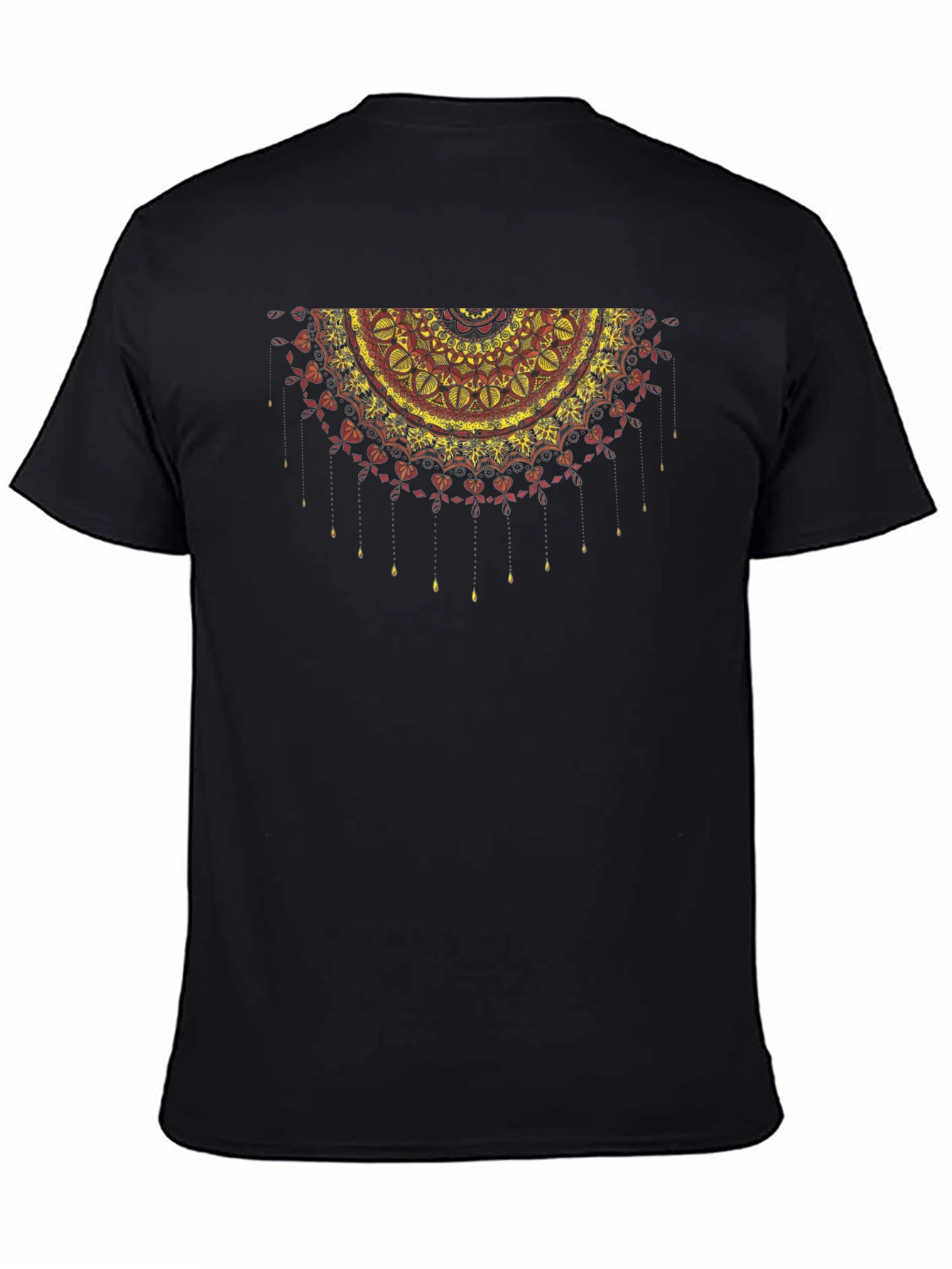 Mandala Graphic Black T-Shirt - Artistic Design