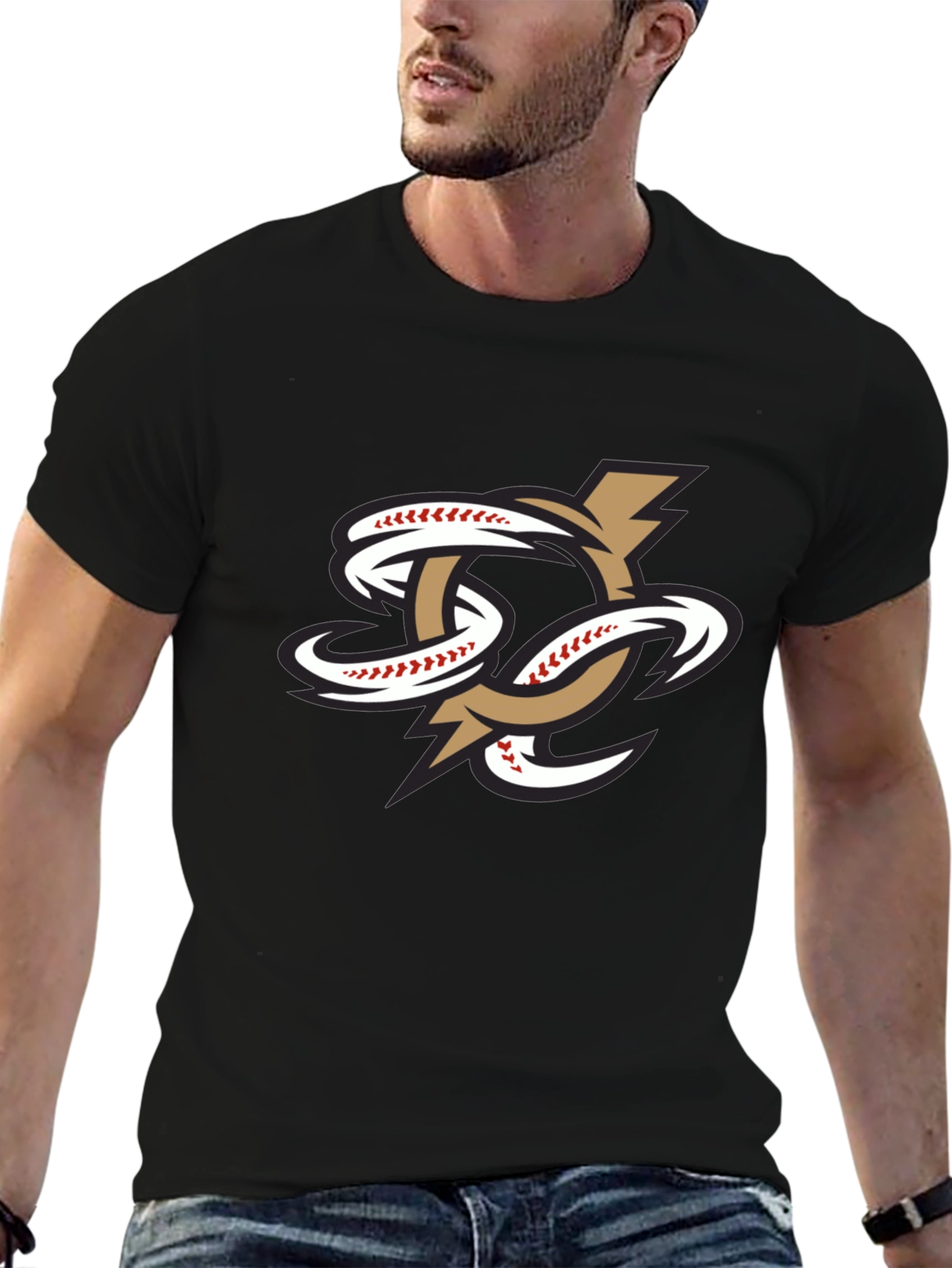 Baseball Logo T-Shirt - Black