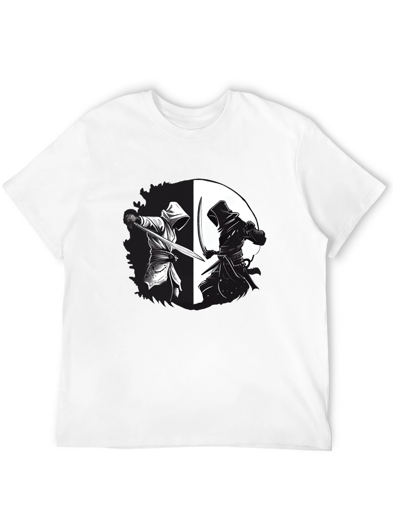 Yin Yang Ninja Duel Graphic T-Shirt
