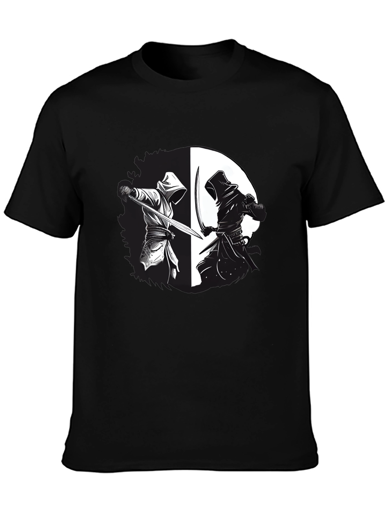 Yin Yang Ninja Duel Graphic T-Shirt