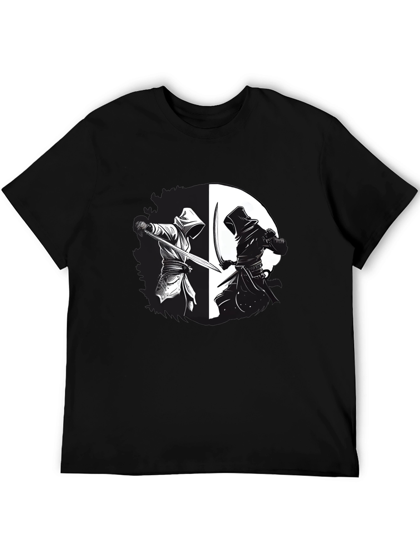 Yin Yang Ninja Duel Graphic T-Shirt