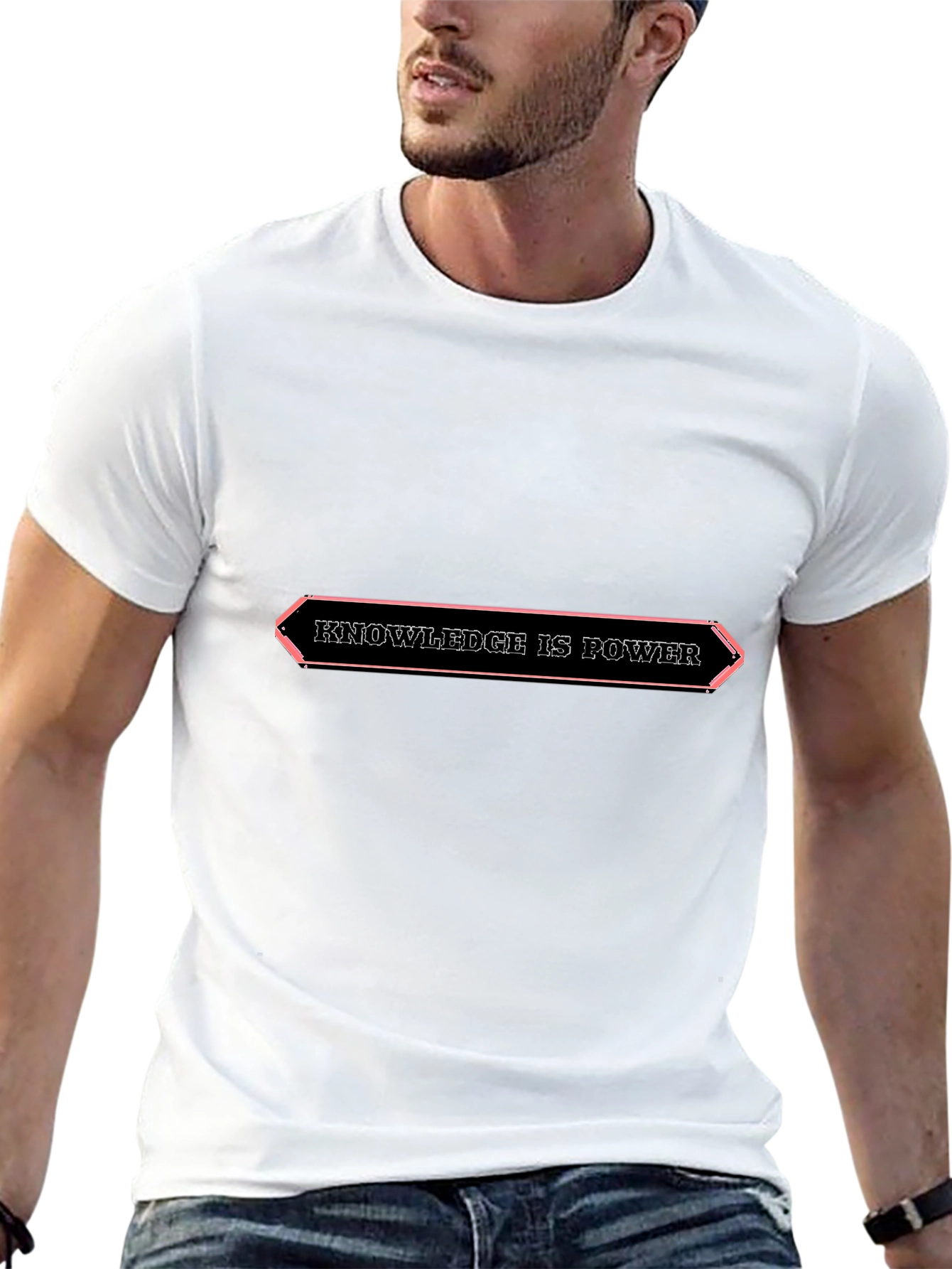 Knowledge is Power Graphic Tee - Black