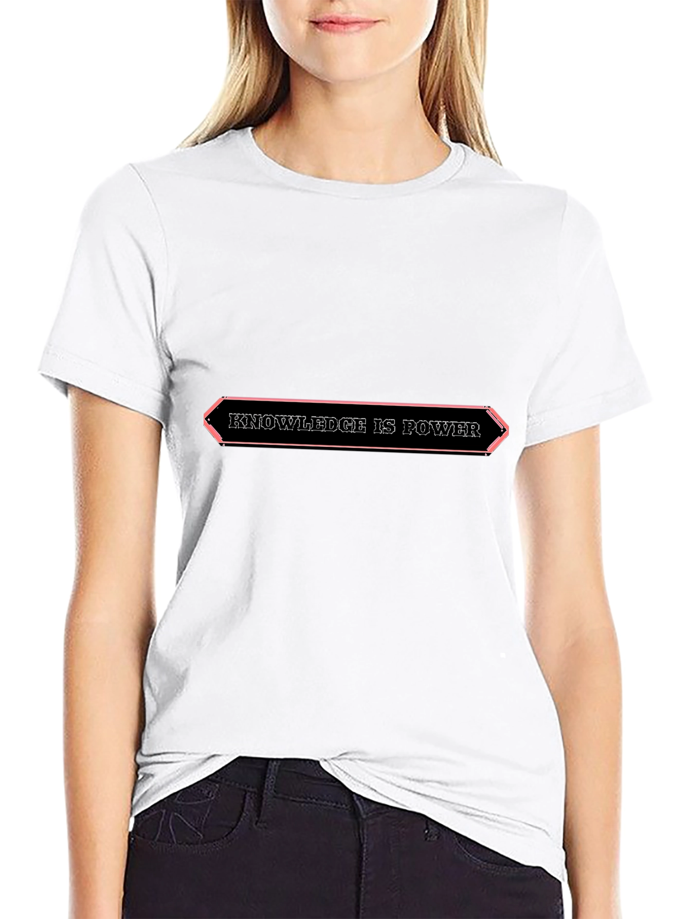 Knowledge is Power Graphic Tee - Black